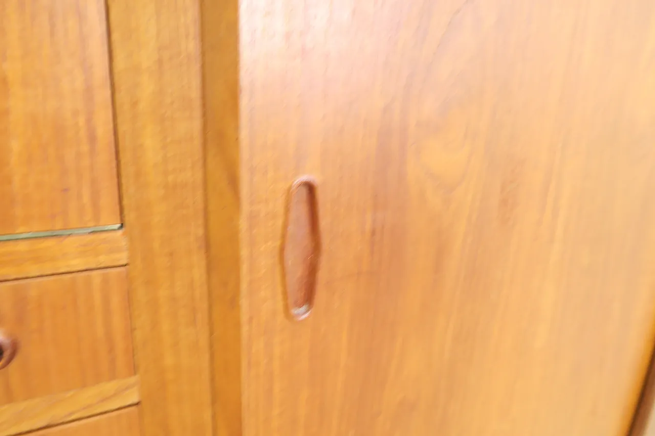 Teak highboard with doors and drawers, 1960s 10
