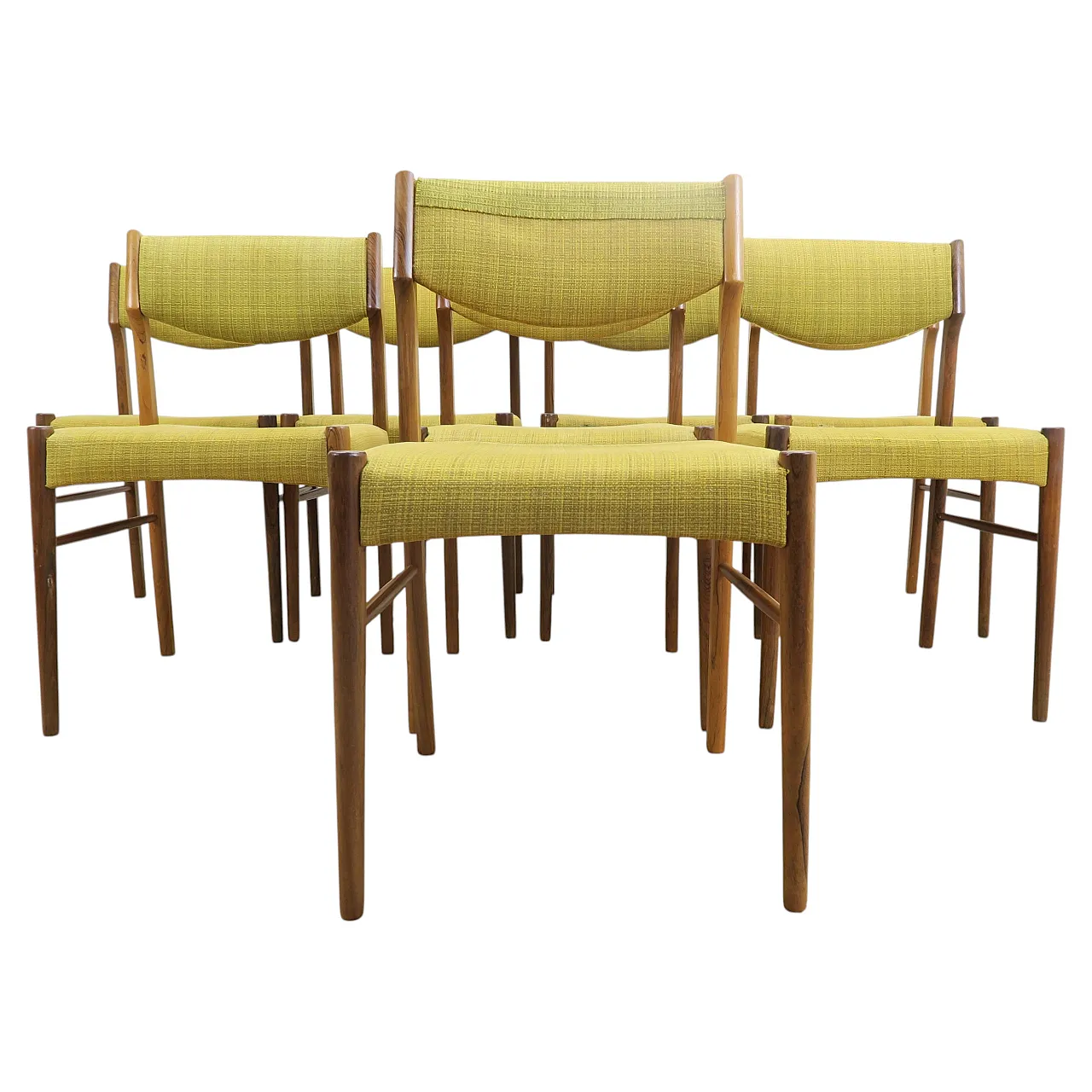 8 Rosewood chairs, including reupholstery, 1960s 1