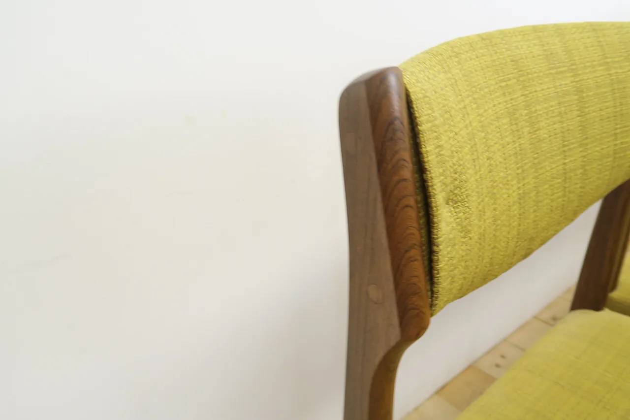 8 Rosewood chairs, including reupholstery, 1960s 5