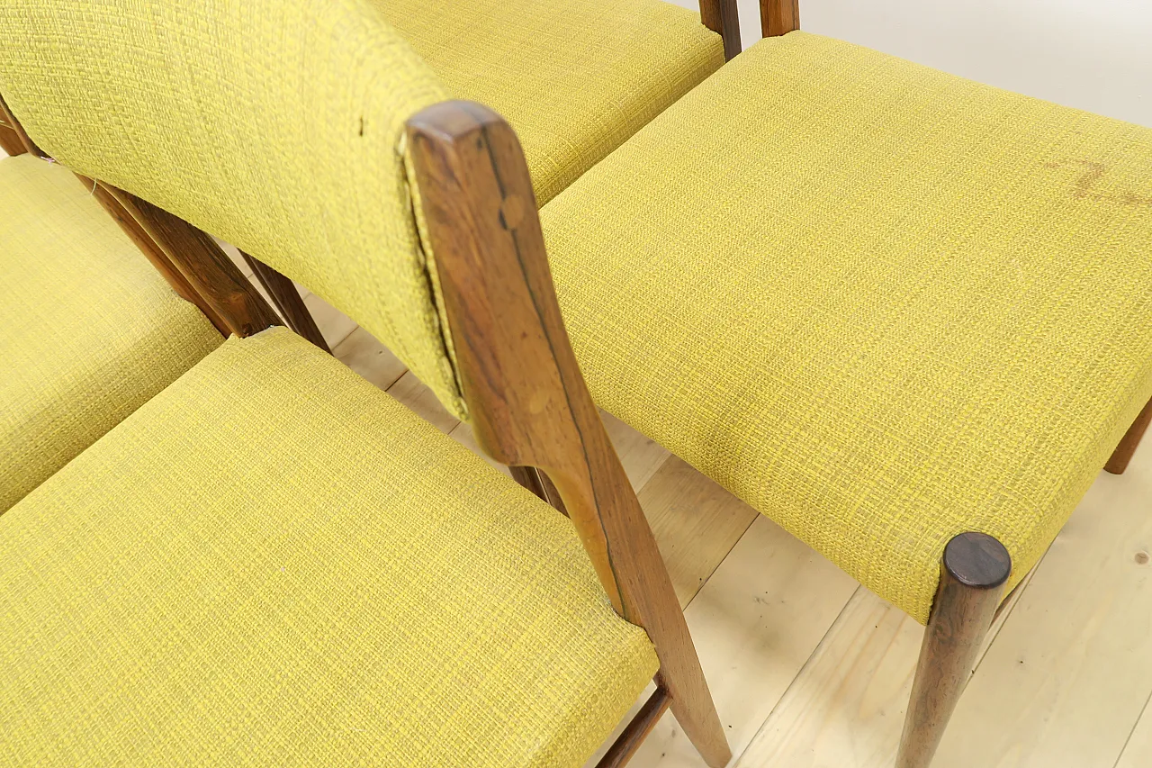 8 Rosewood chairs, including reupholstery, 1960s 8