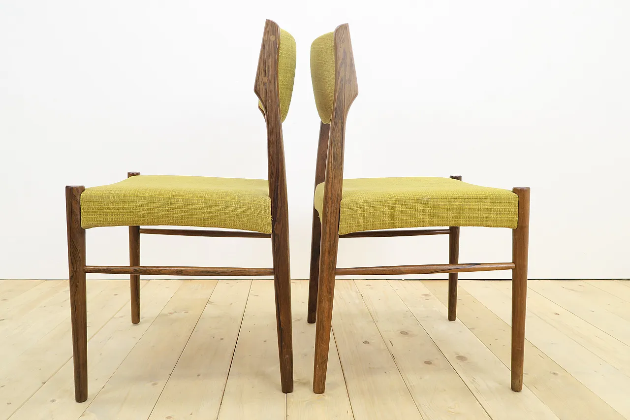 8 Rosewood chairs, including reupholstery, 1960s 10