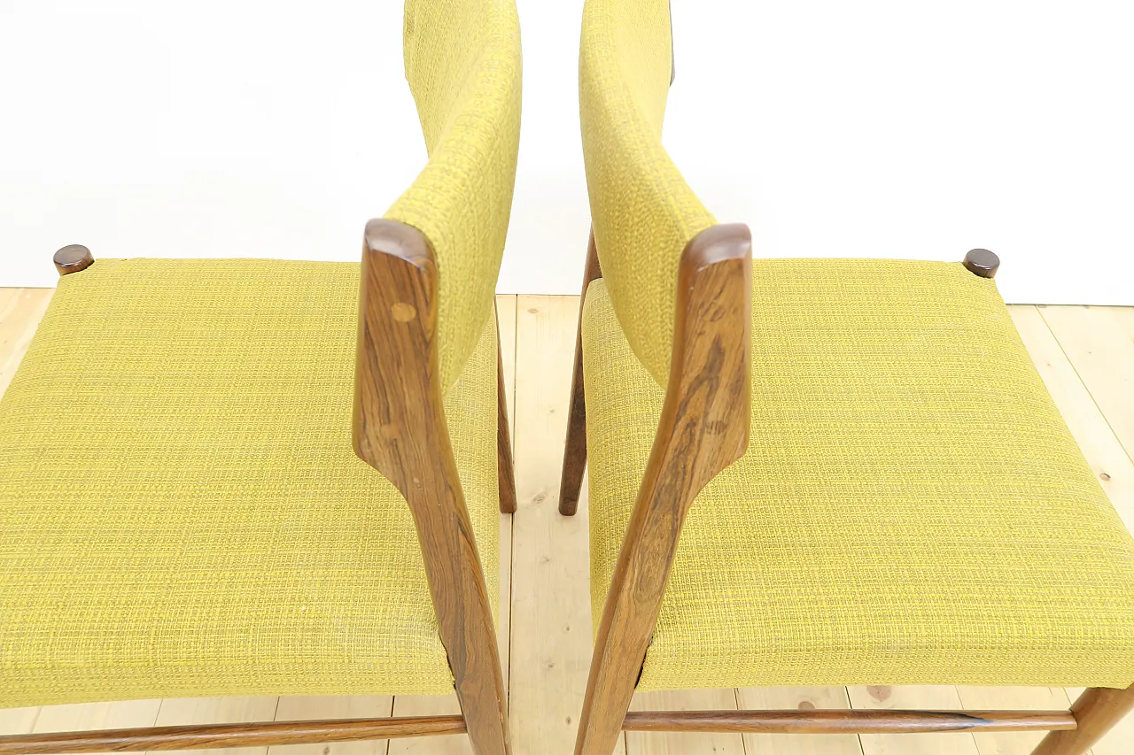 8 Rosewood chairs, including reupholstery, 1960s 11