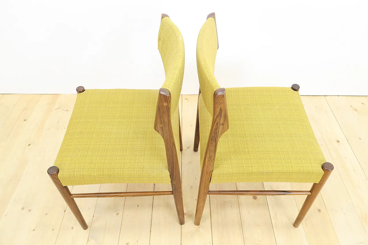 8 Rosewood chairs, including reupholstery, 1960s 12