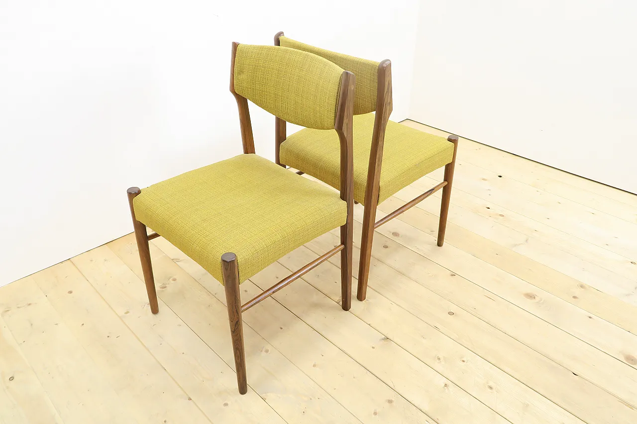 8 Rosewood chairs, including reupholstery, 1960s 13