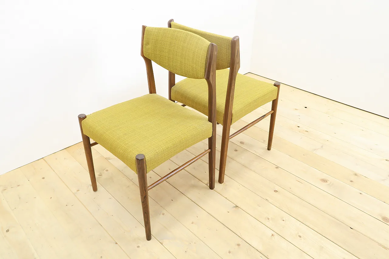 8 Rosewood chairs, including reupholstery, 1960s 14