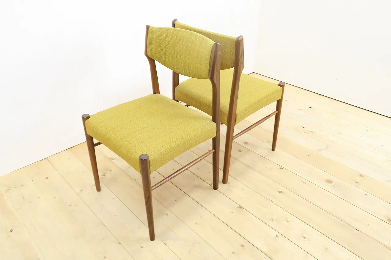 8 Rosewood chairs, including reupholstery, 1960s 15
