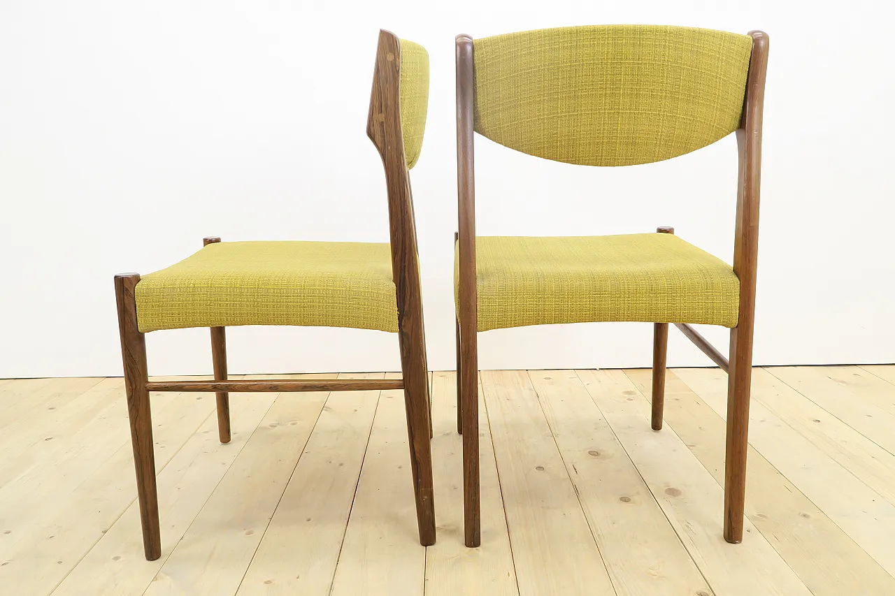 8 Rosewood chairs, including reupholstery, 1960s 16