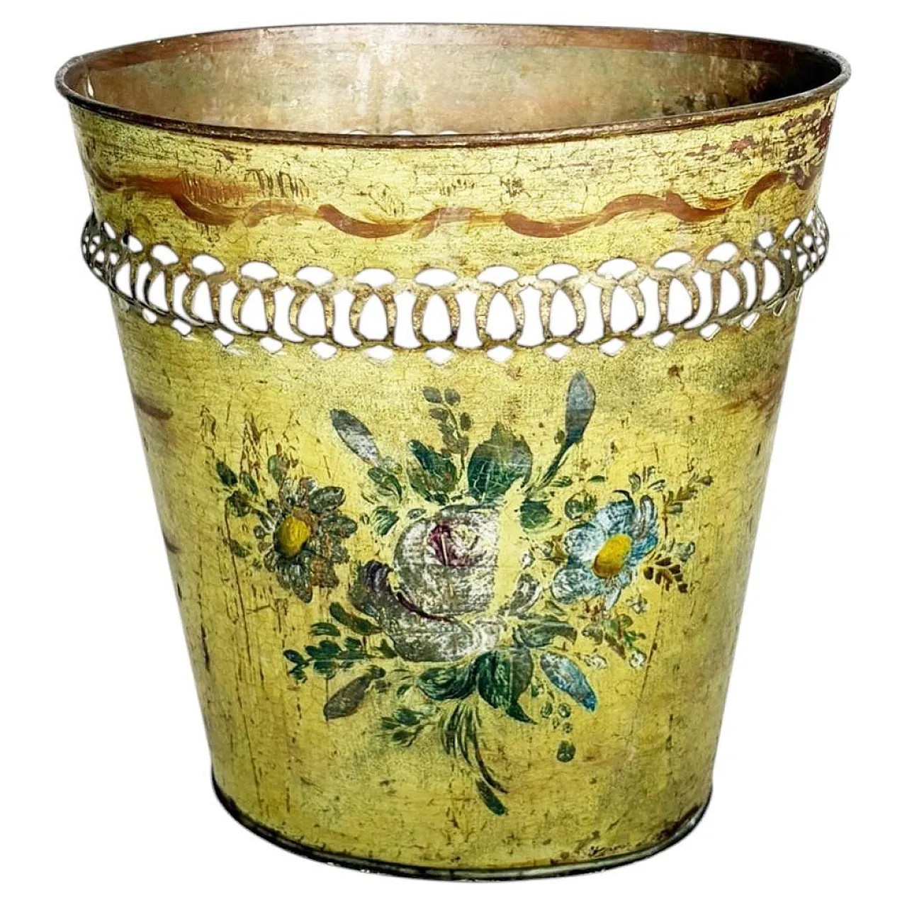 Hand-painted basket, 19th century 1