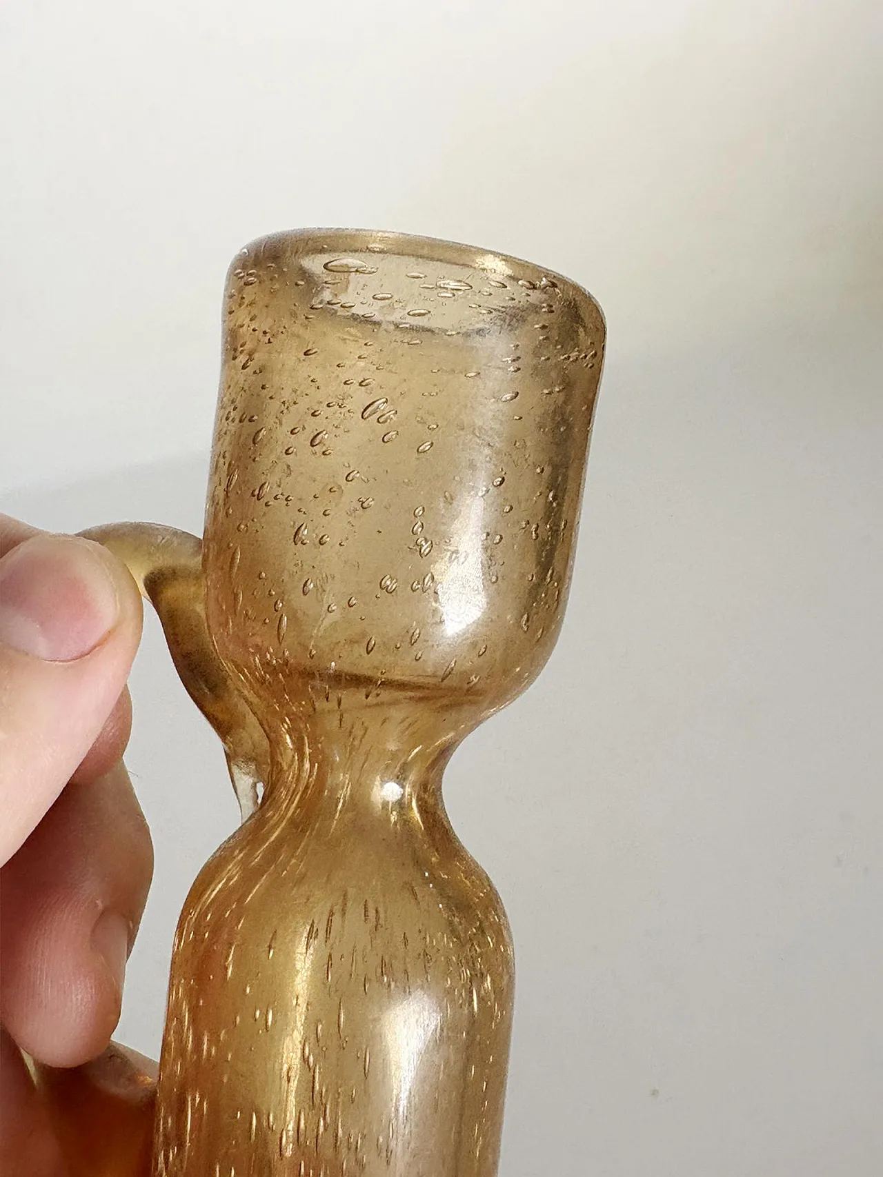 Portacandele in vetro a bolle, '900 9