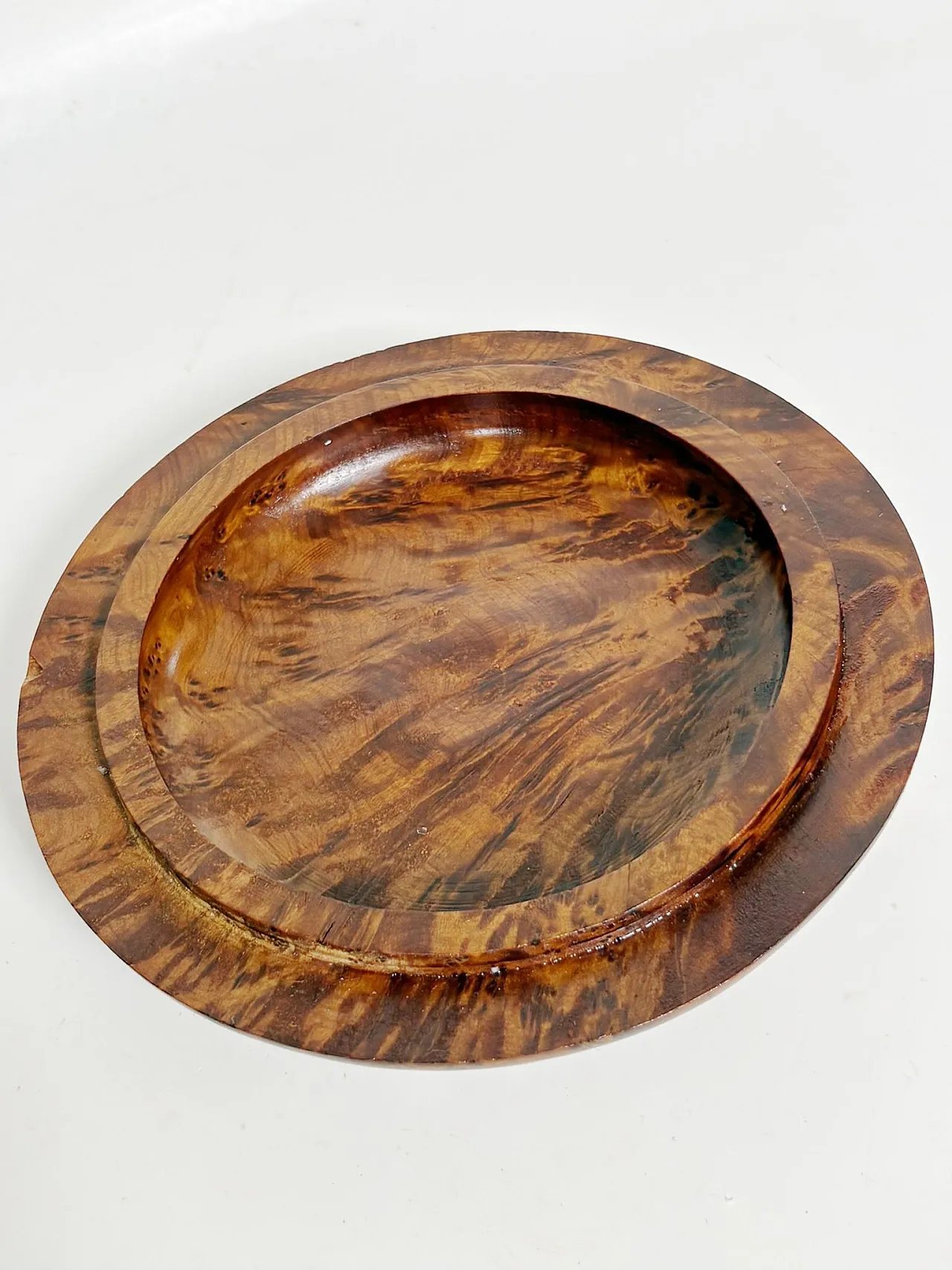 Scatola rotonda in legno, anni ’70 6