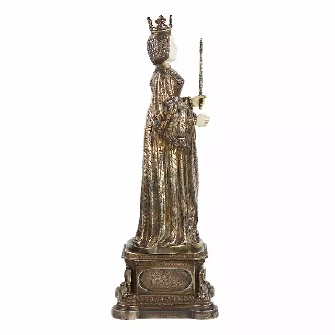 Elisabeth of Burgundy by Kurz J. & Co, cabinet figure, 19th century 4