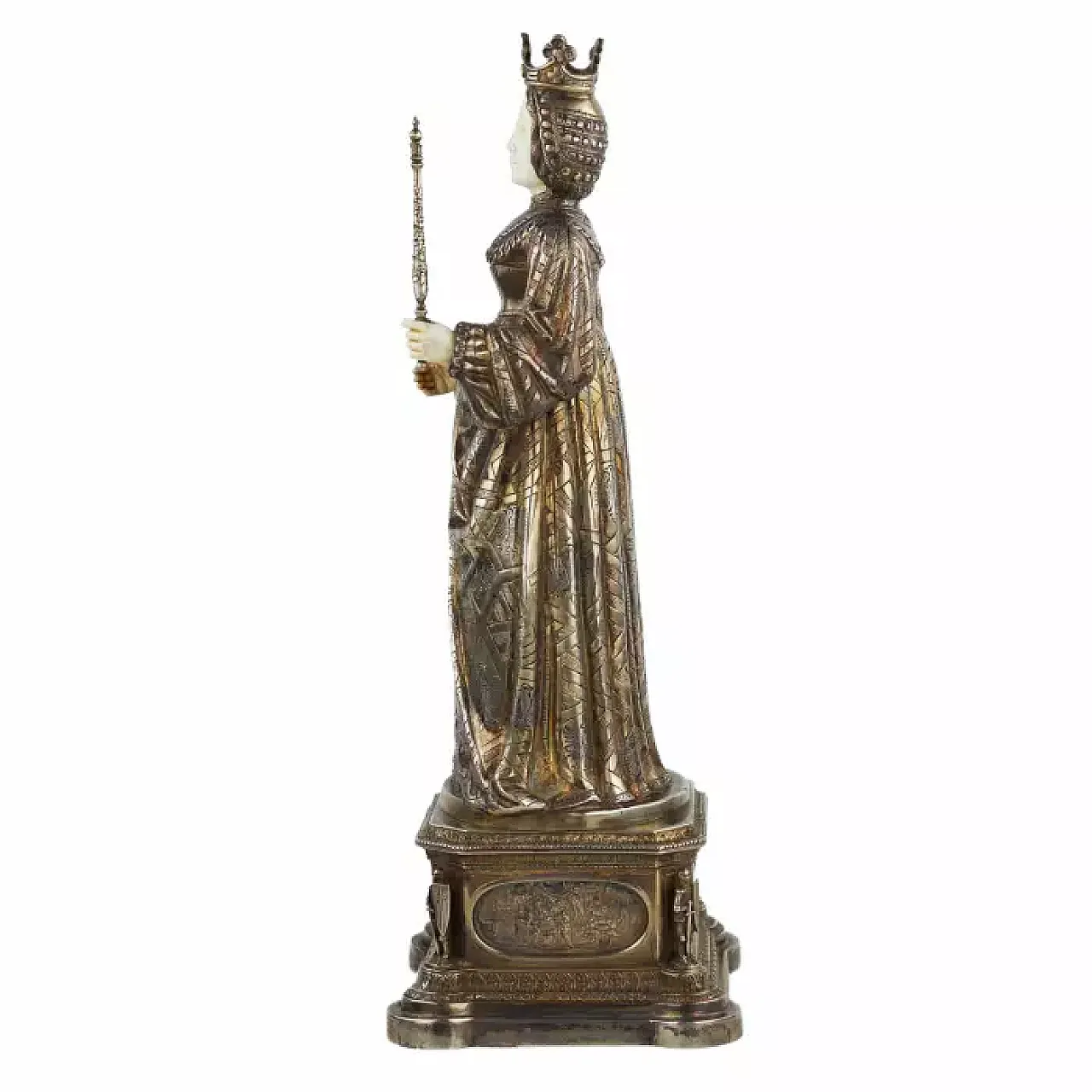 Elisabeth of Burgundy by Kurz J. & Co, cabinet figure, 19th century 5