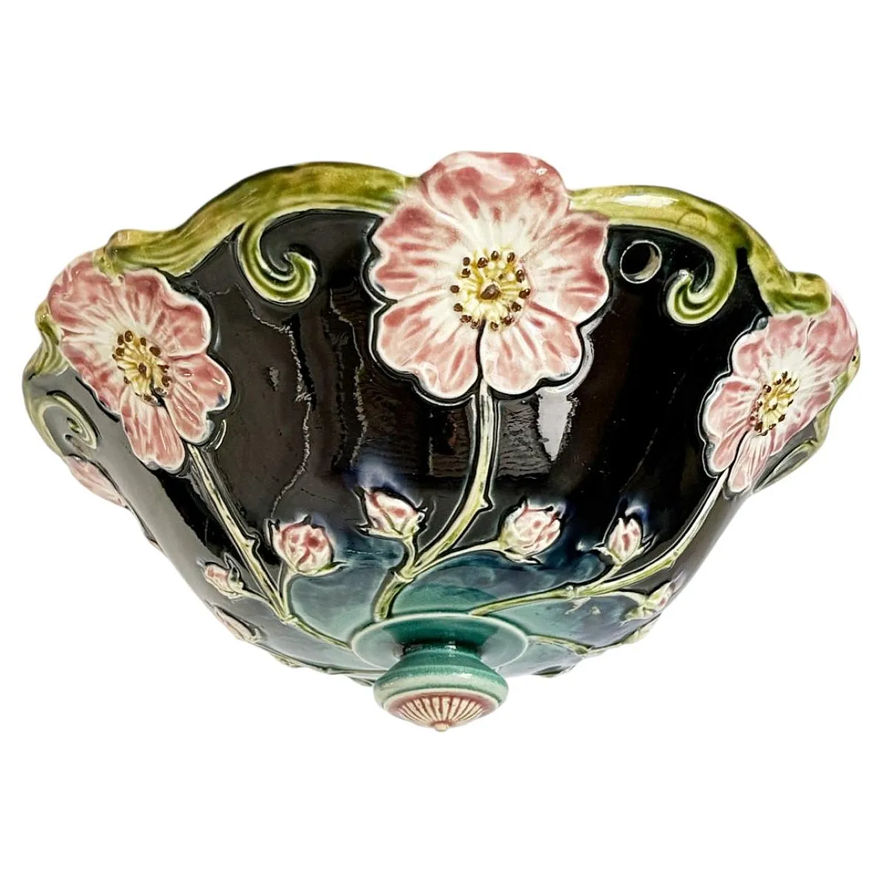 Lampada da soffitto in maiolica, '800 1
