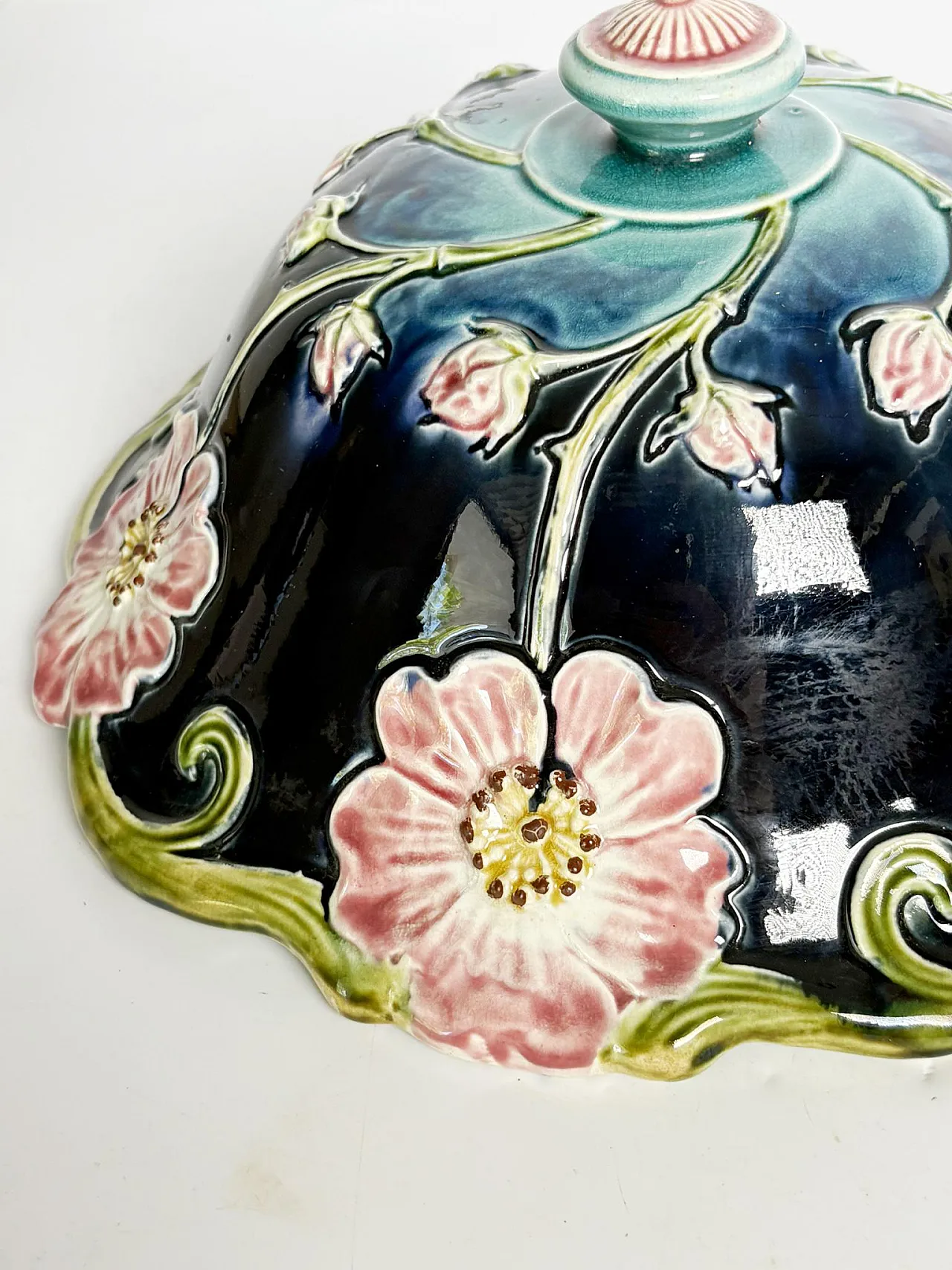 Lampada da soffitto in maiolica, '800 5