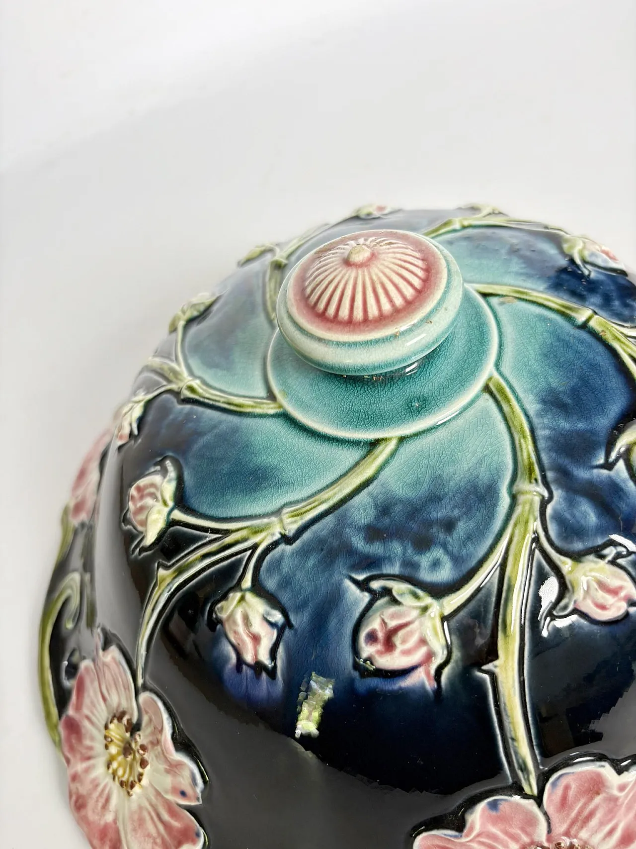 Lampada da soffitto in maiolica, '800 9
