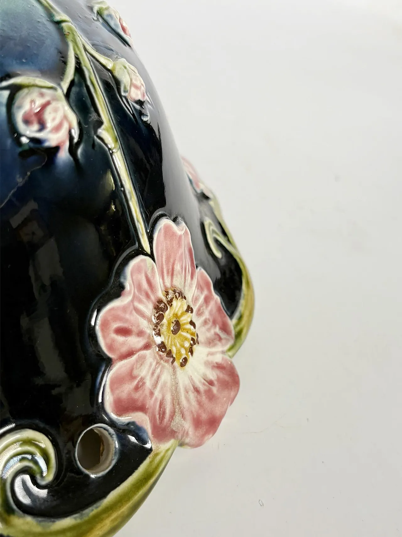Lampada da soffitto in maiolica, '800 10