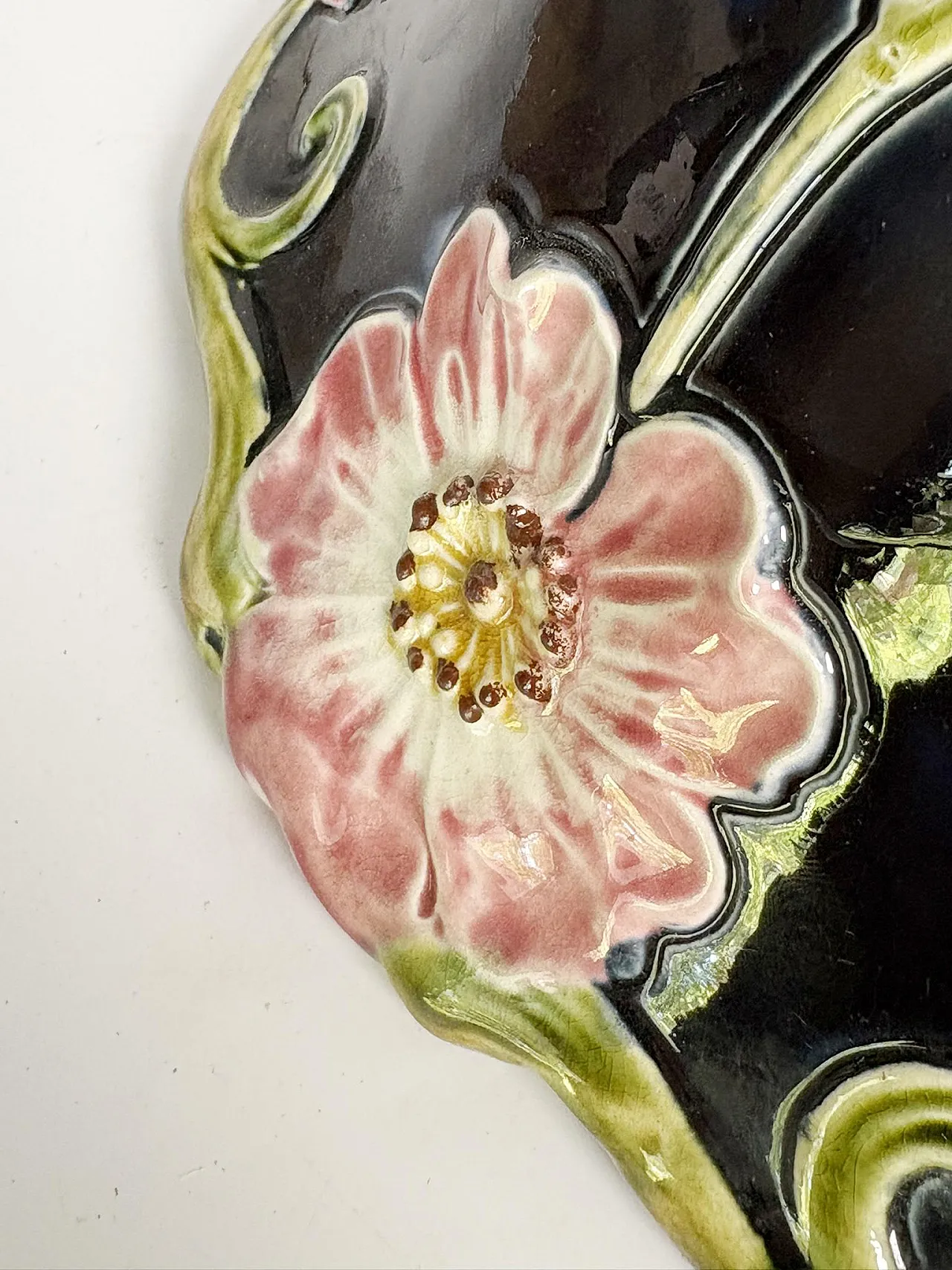 Lampada da soffitto in maiolica, '800 13