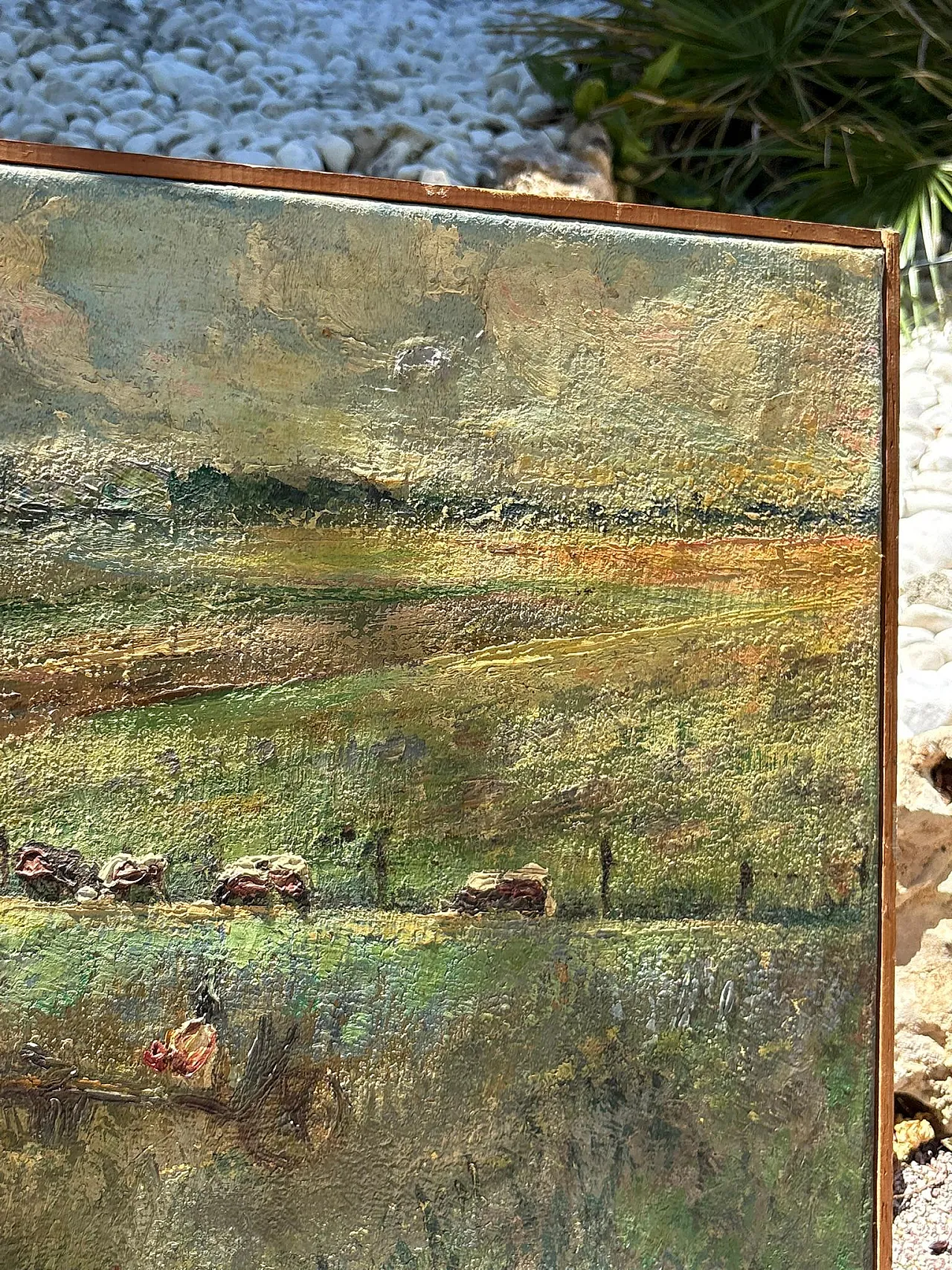 Dipinto paesaggistico firmato, olio su tela, '900 5
