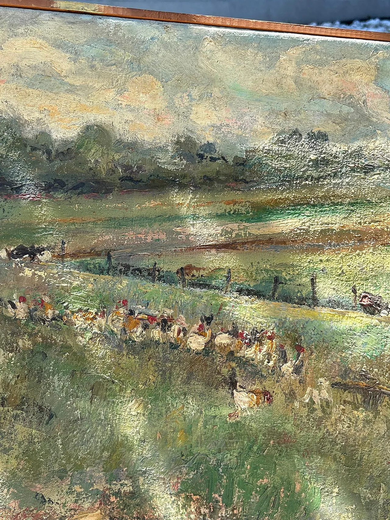 Dipinto paesaggistico firmato, olio su tela, '900 6