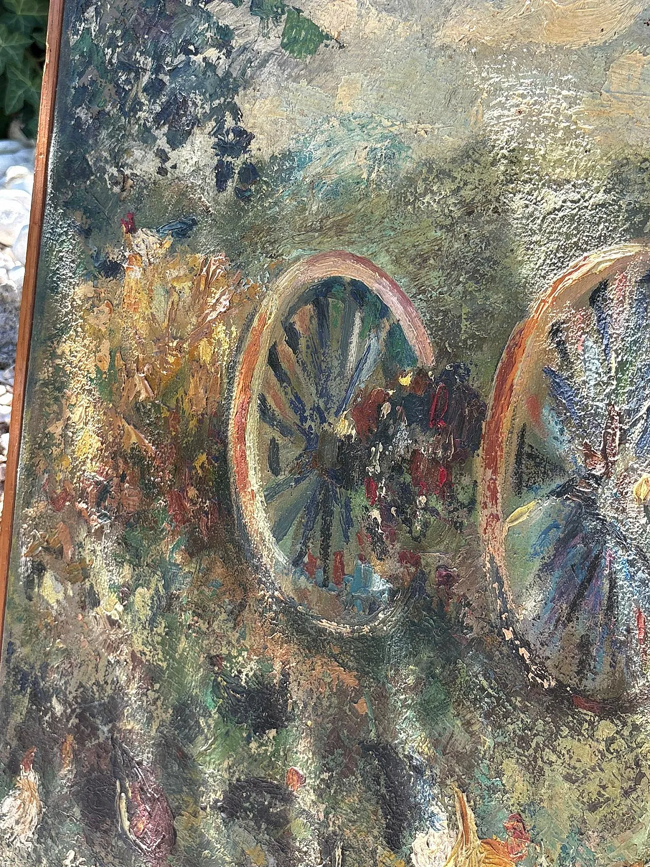 Dipinto paesaggistico firmato, olio su tela, '900 7