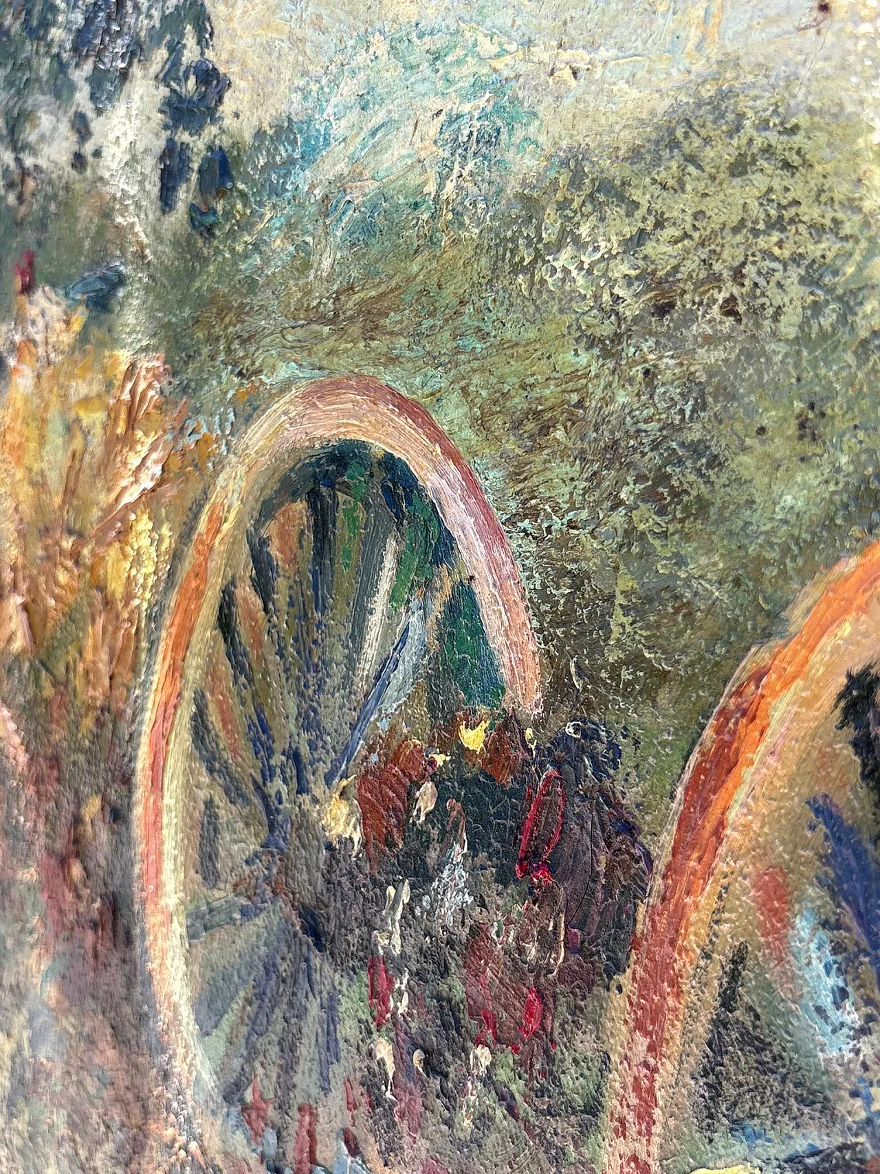 Dipinto paesaggistico firmato, olio su tela, '900 10