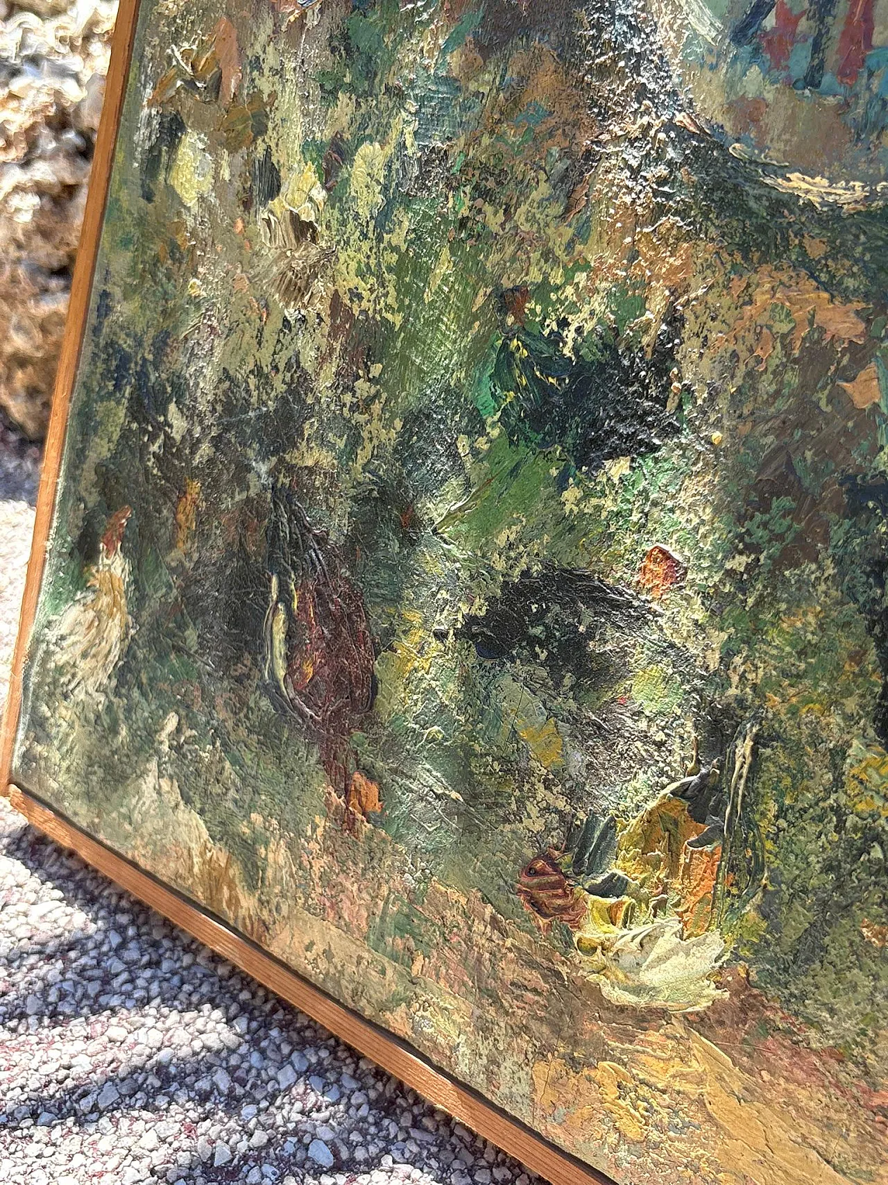 Dipinto paesaggistico firmato, olio su tela, '900 12