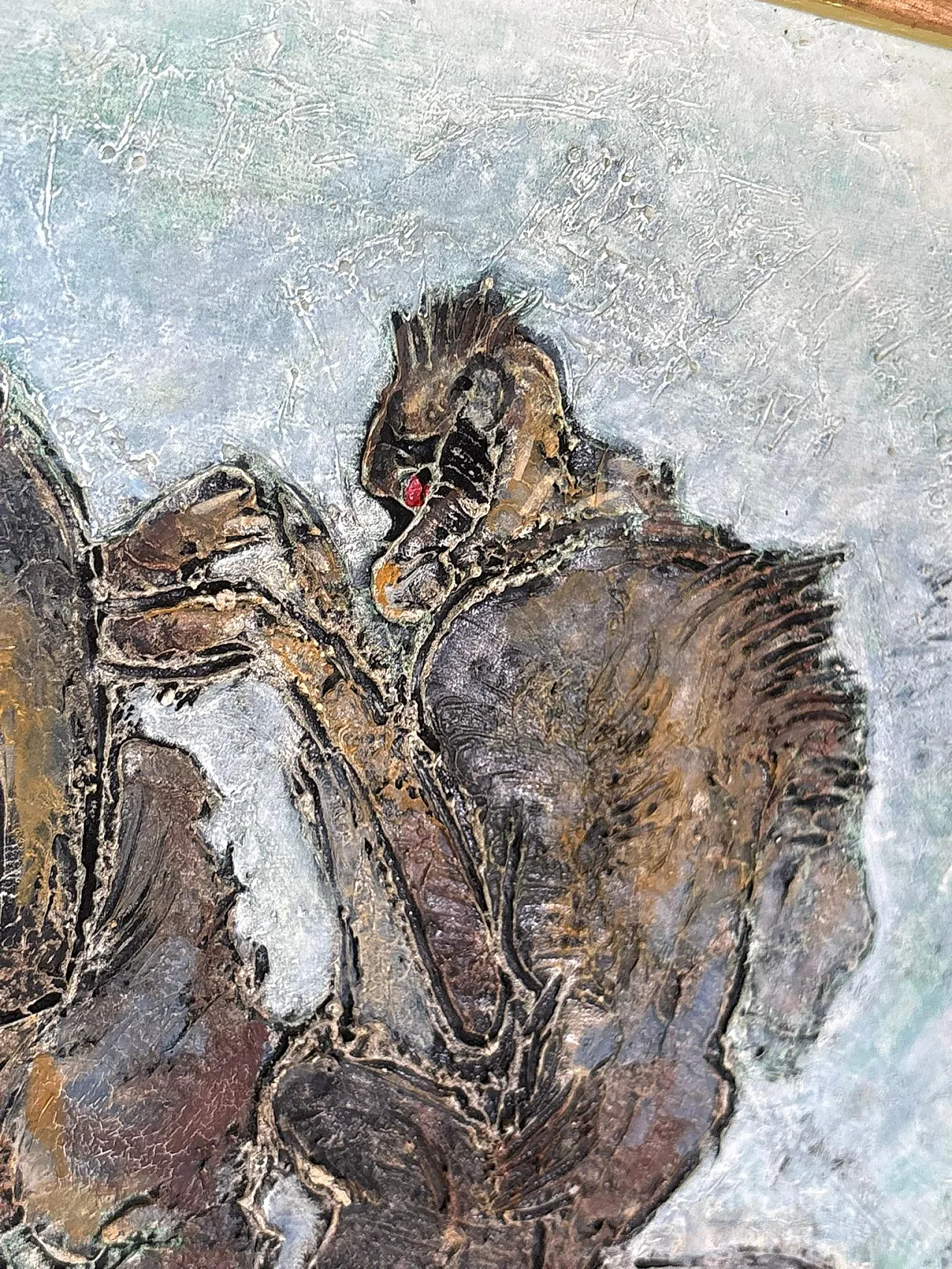 Dipinto raffigurante delle scimmie, olio su tela, '900 9