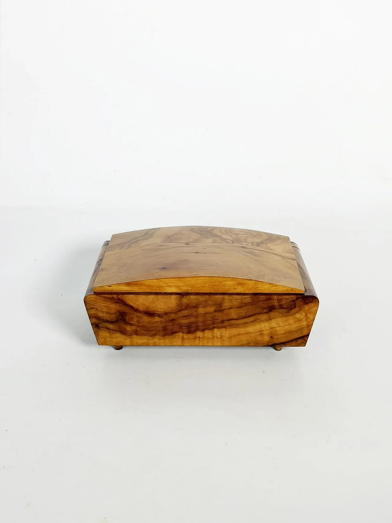 Portasigarette in legno chiaro, anni '30 2