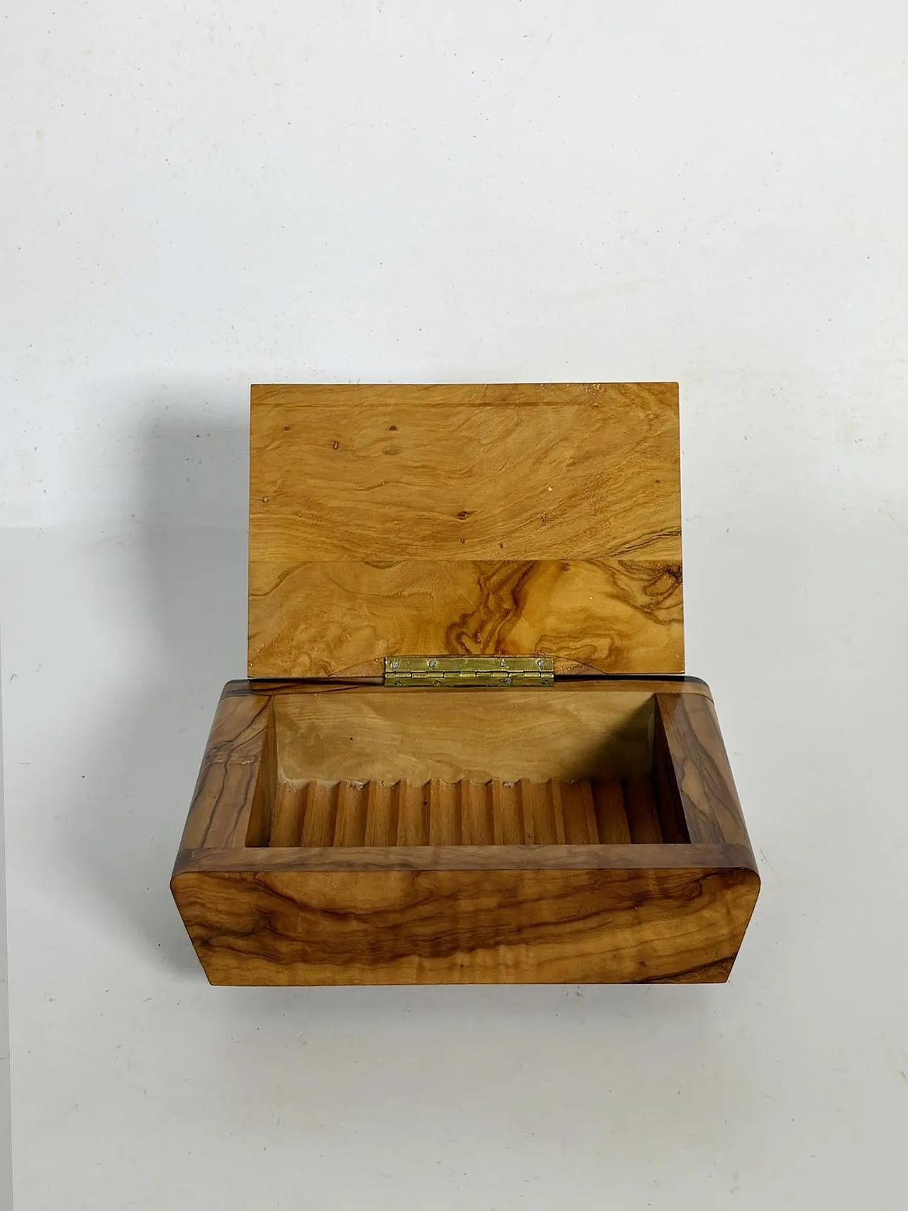 Portasigarette in legno chiaro, anni '30 4