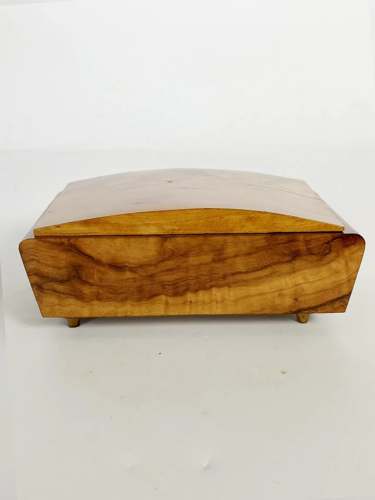 Portasigarette in legno chiaro, anni '30 7