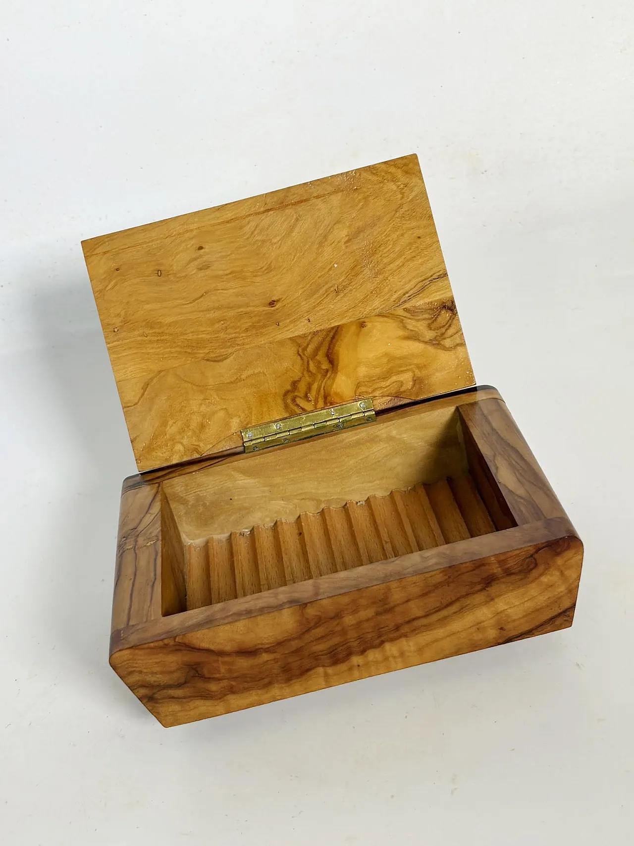 Portasigarette in legno chiaro, anni '30 12