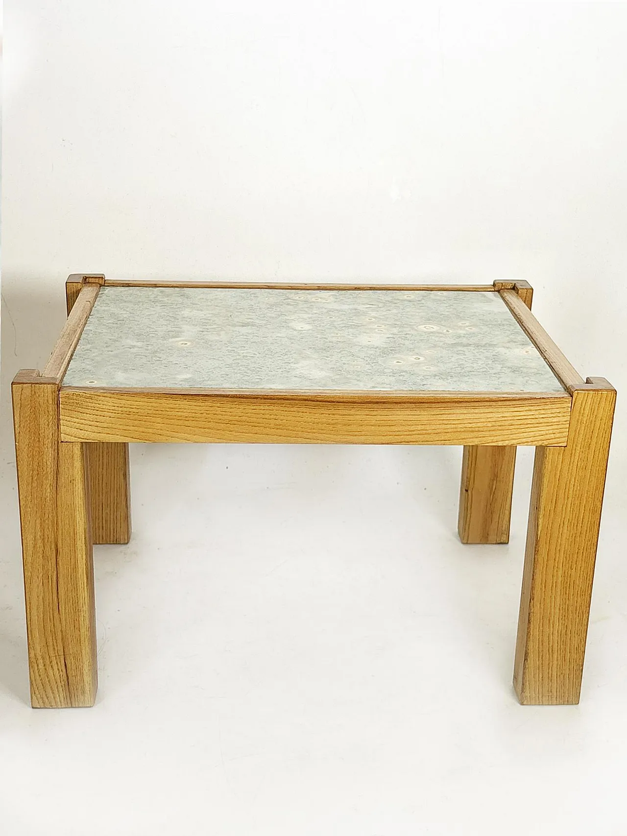 Tavolo scandinavo in legno e ceramica, anni '70 2