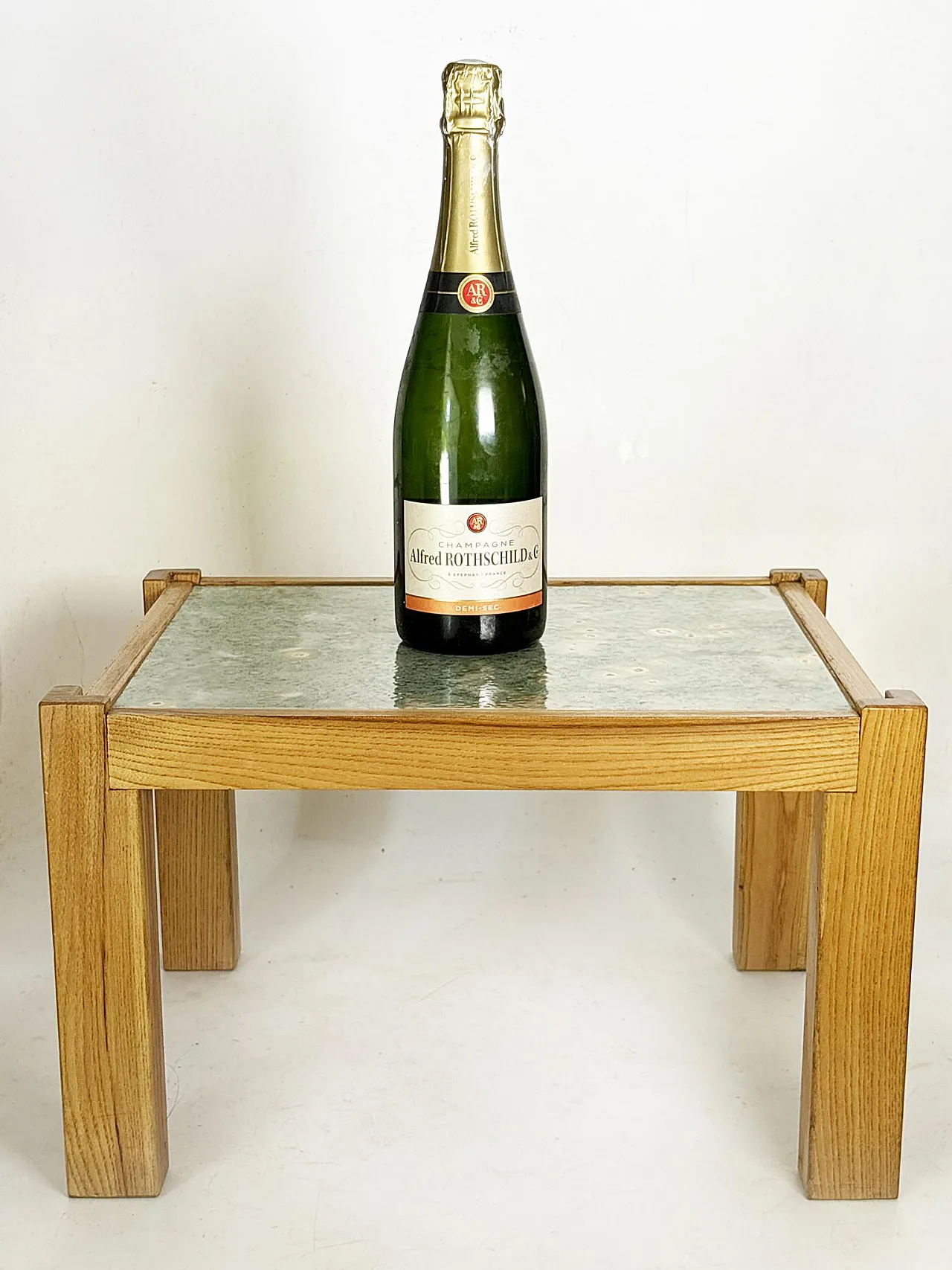 Tavolo scandinavo in legno e ceramica, anni '70 4