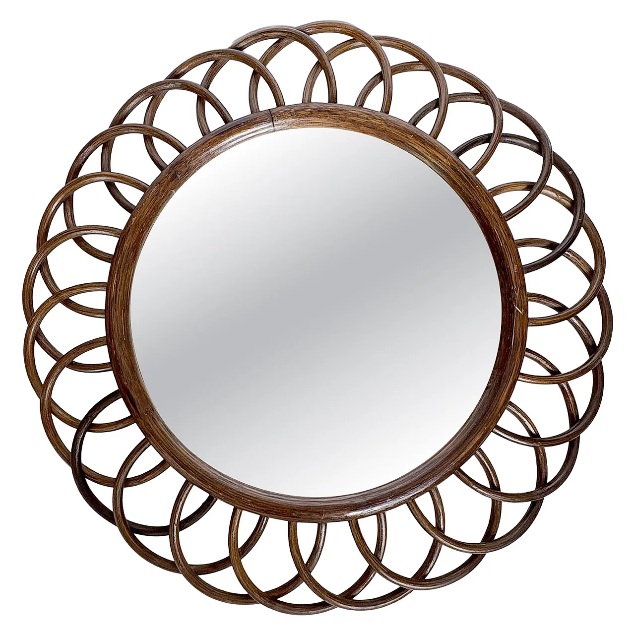 Specchio di legno, anni '60 1