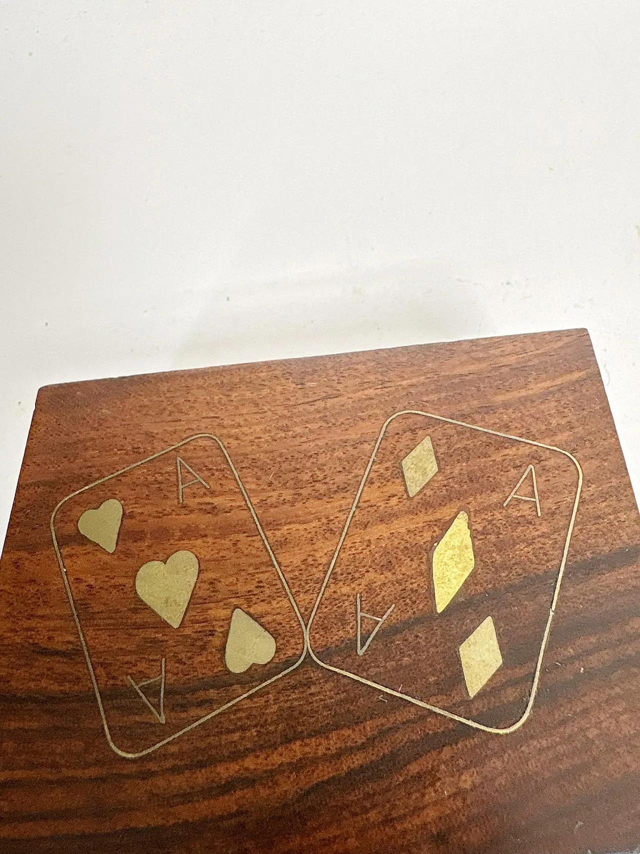 Set di 2 scatole in legno con intarsi decorativi, Francia, anni '70 7
