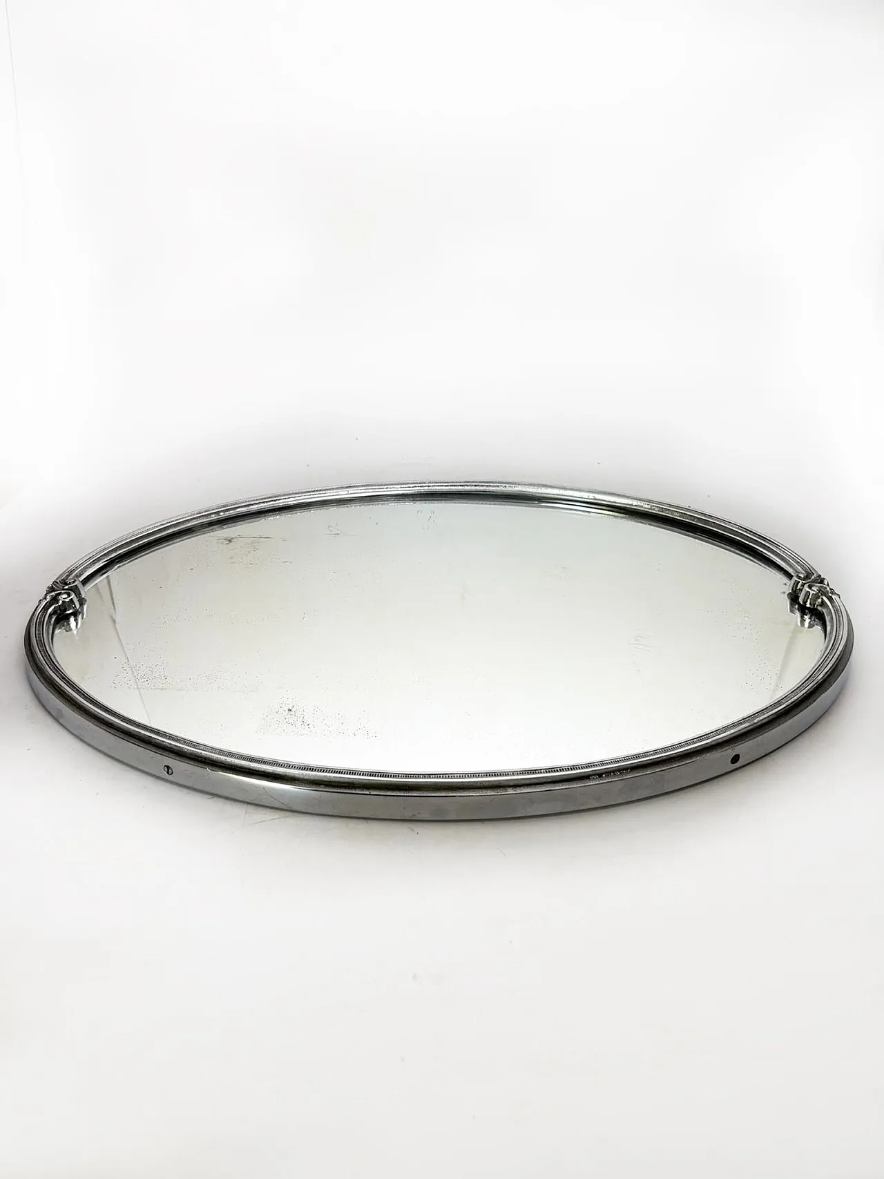 Specchio in metallo cromato e vetro, '900 2