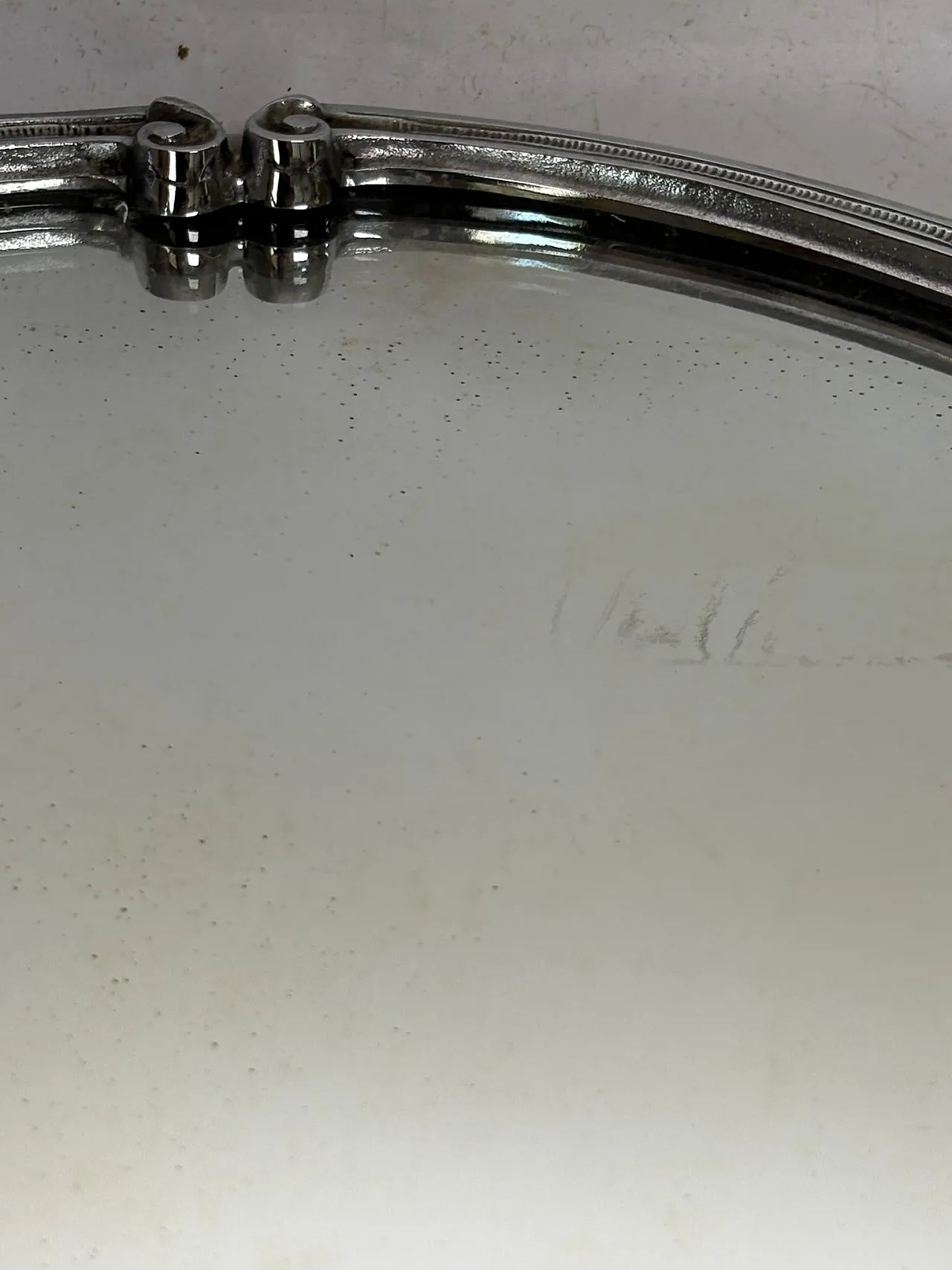 Specchio in metallo cromato e vetro, '900 7