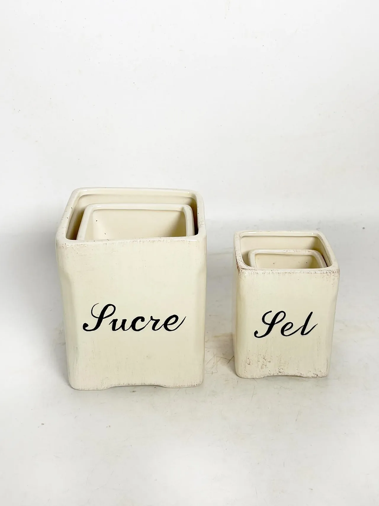 4 scatole per spezie in ceramica, anni '60 7