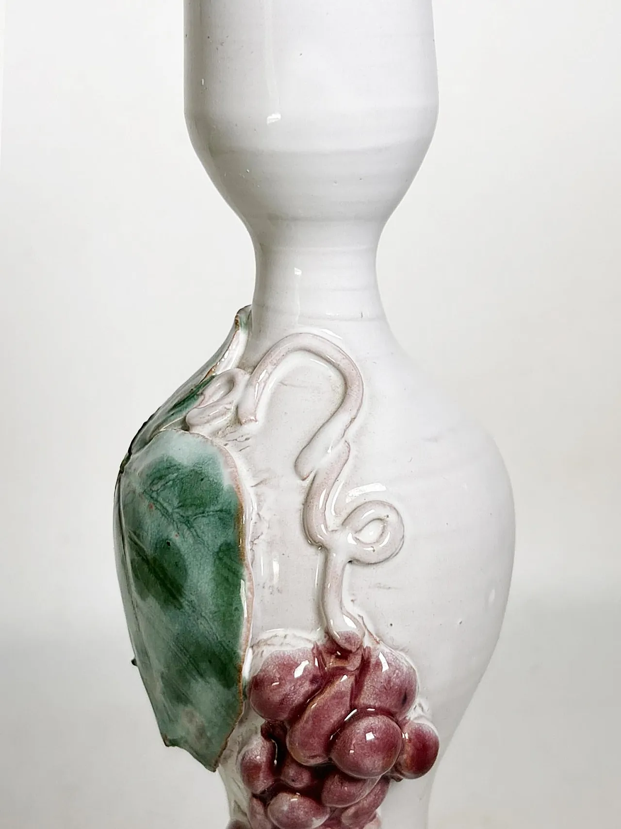 Lampada da tavolo in ceramica bianca, anni '80 6