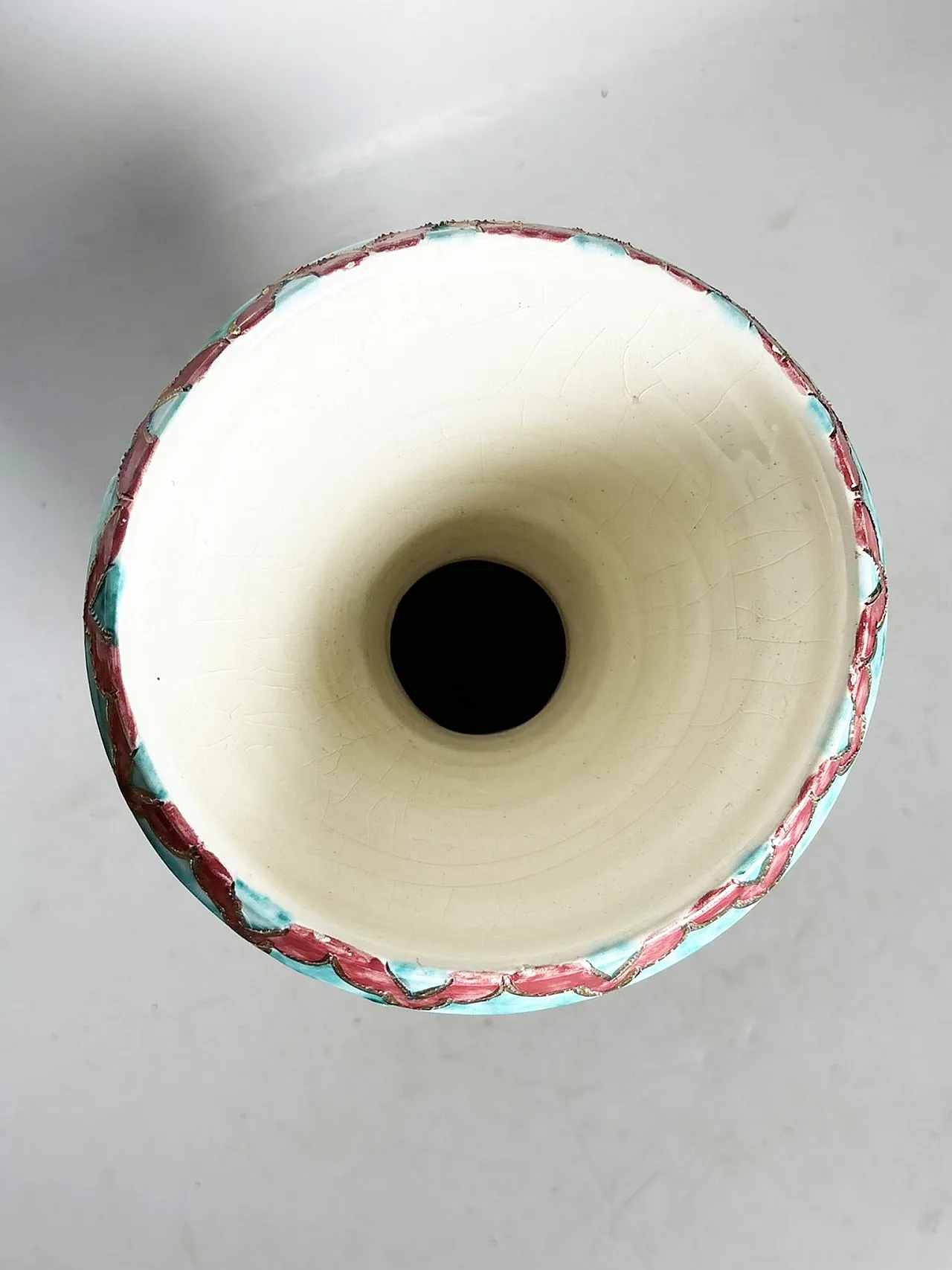 Vaso in ceramica Monaco, stile rococò, anni '70 4