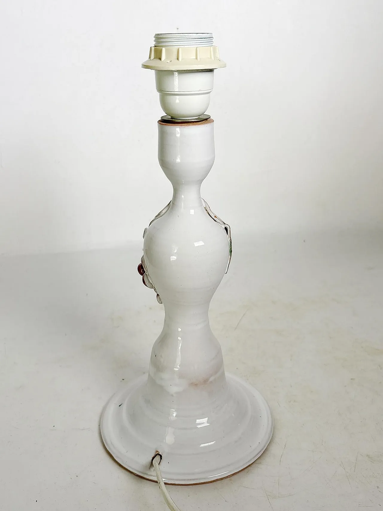Lampada da tavolo in ceramica bianca, anni '80 12