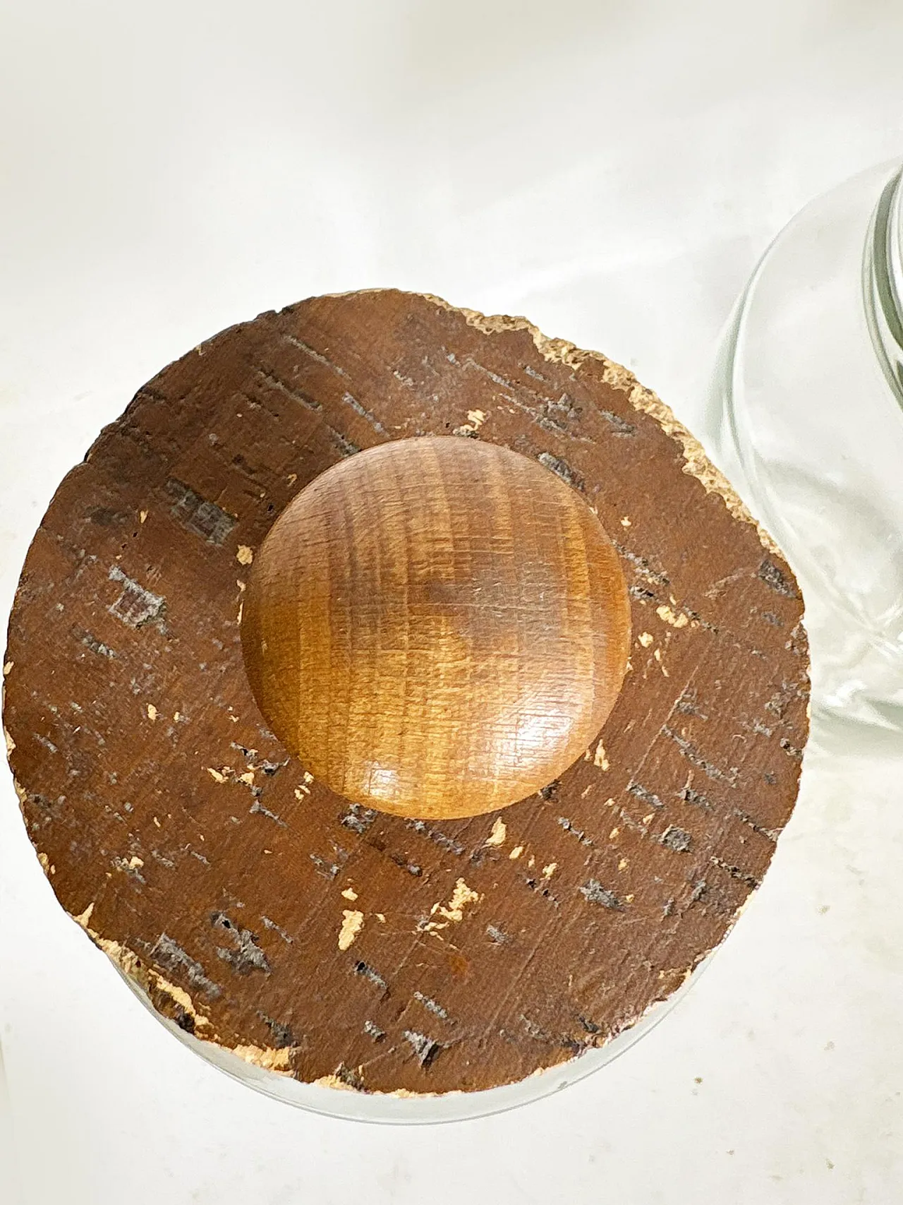 4 Barattoli di vetro con tappi di sughero, cucina decorativa, anni '50 10