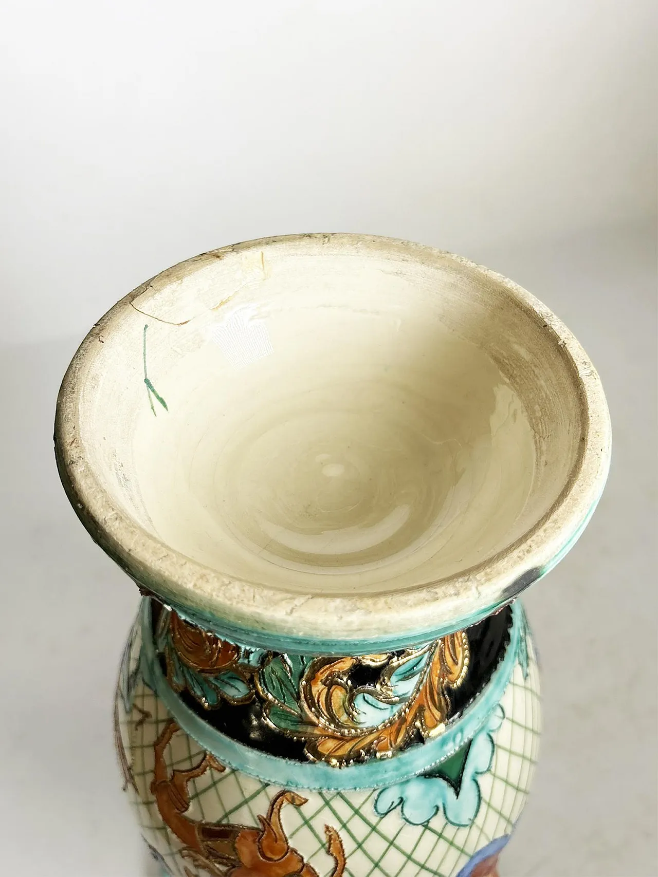 Vaso in ceramica Monaco, stile rococò, anni '70 8