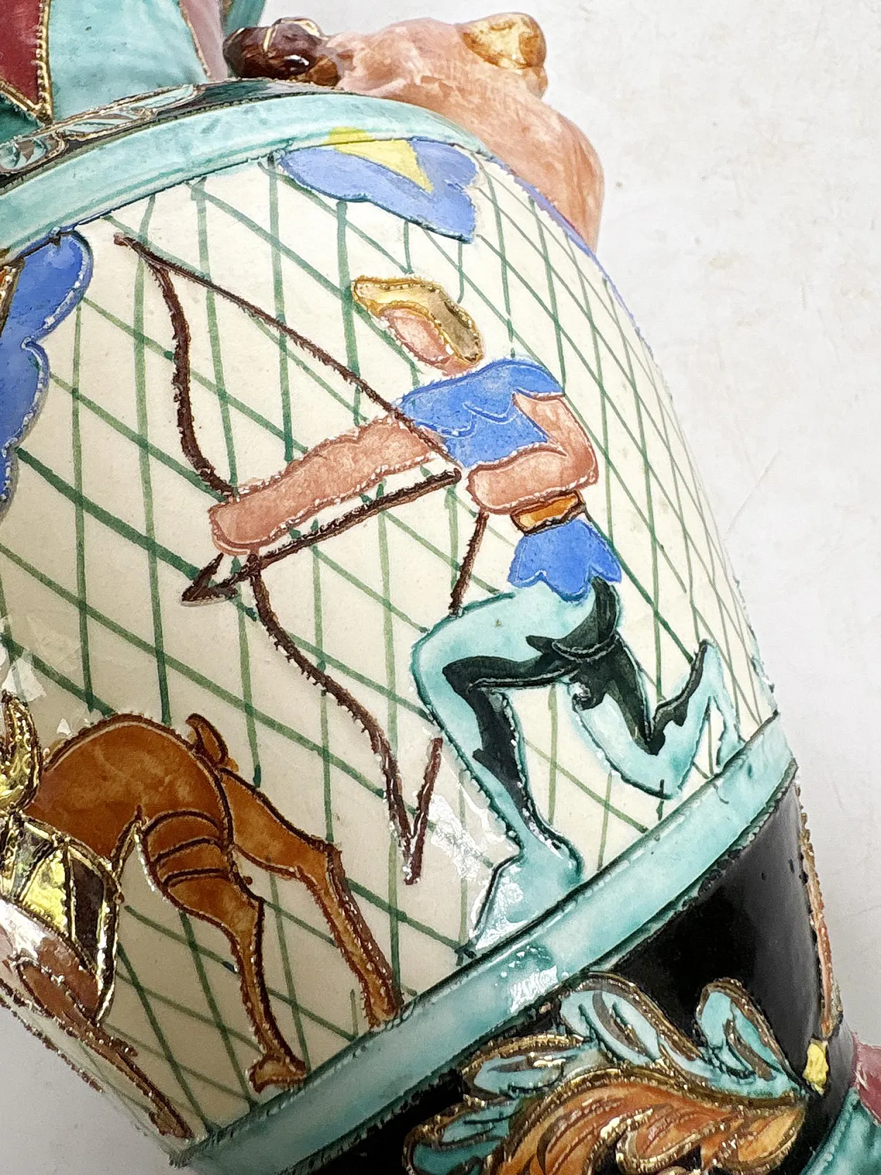 Vaso in ceramica Monaco, stile rococò, anni '70 9