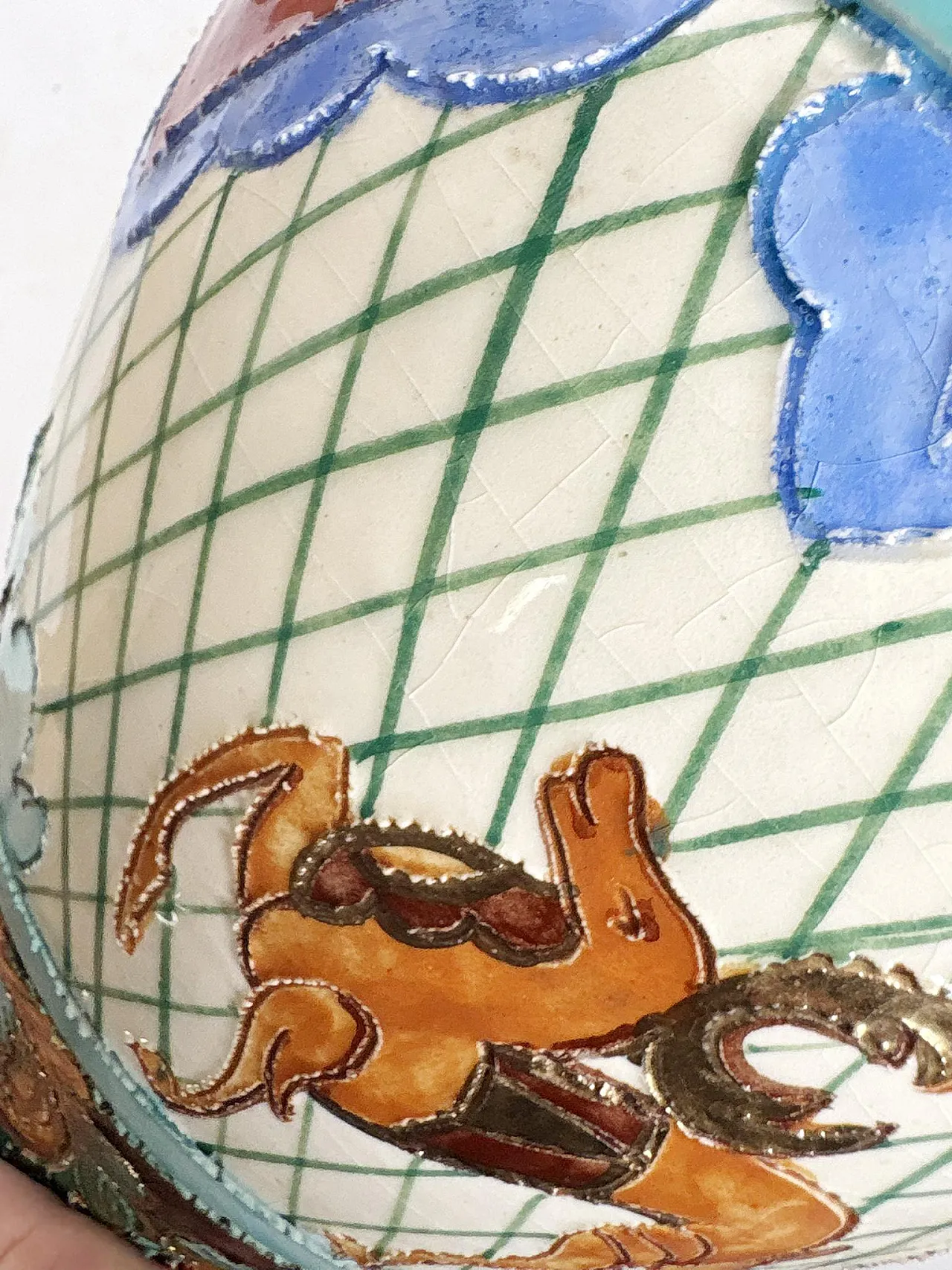 Vaso in ceramica Monaco, stile rococò, anni '70 11