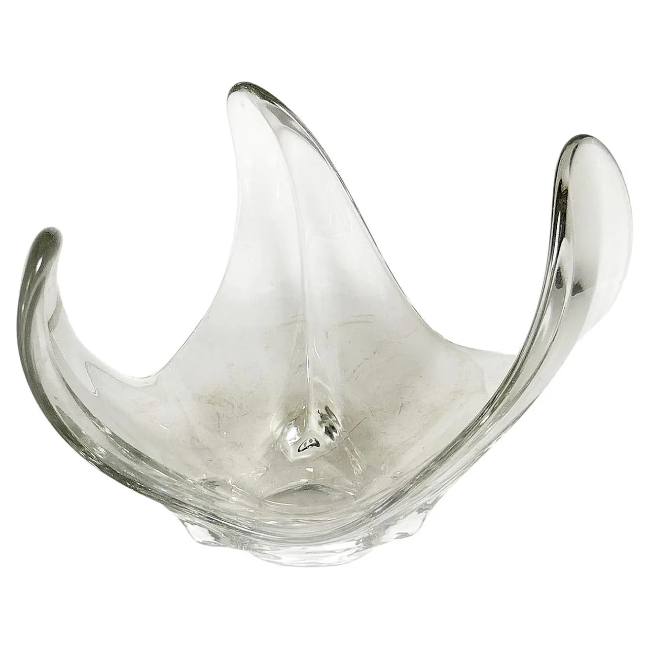 Crystal Vide poche in the shape of a flower, 1970s 1