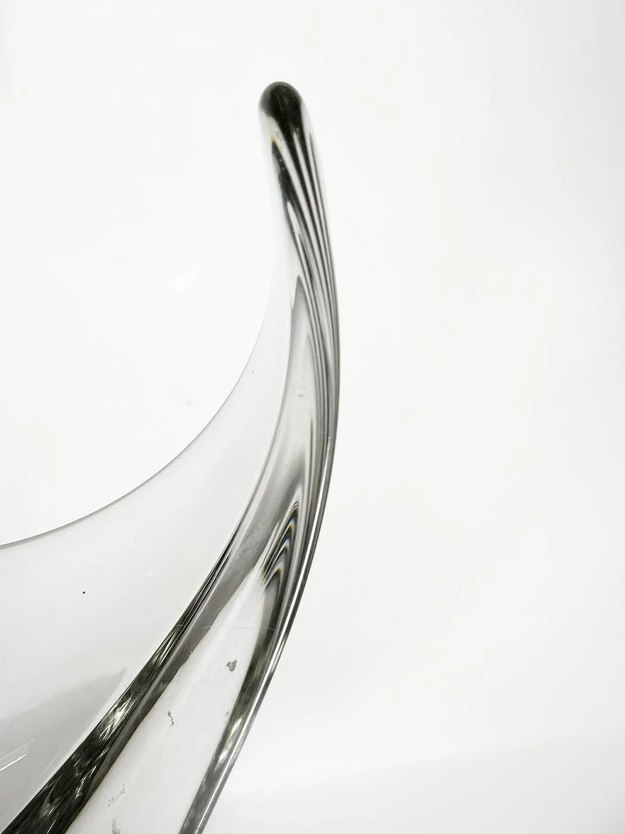 Crystal Vide poche in the shape of a flower, 1970s 6