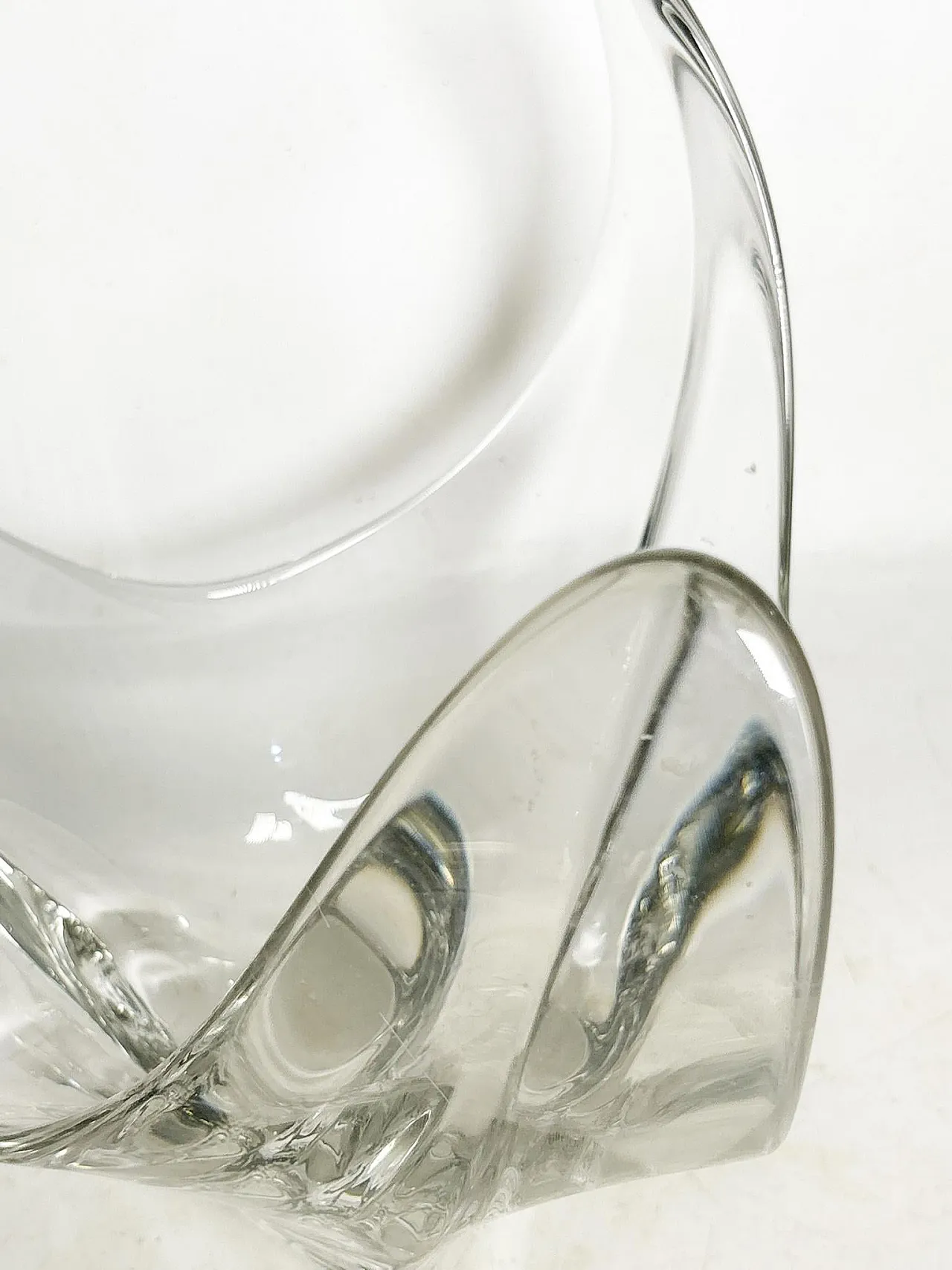 Crystal Vide poche in the shape of a flower, 1970s 11
