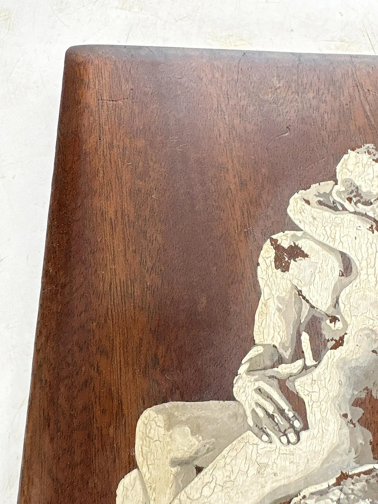 Pittura su pannello di legno, Schizzo di un soggetto di Rodin, '900 6