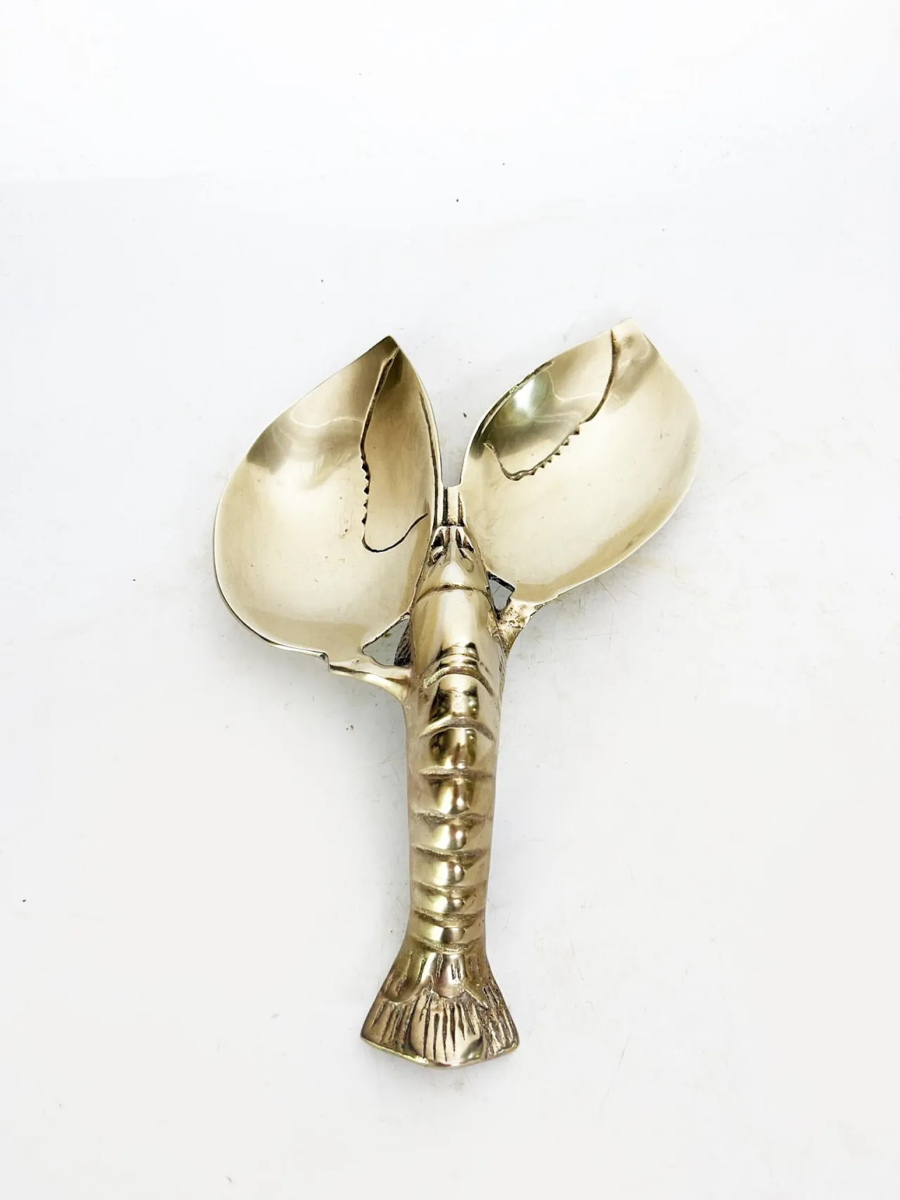 Posacenere in ottone a forma di aragosta, anni '70 4